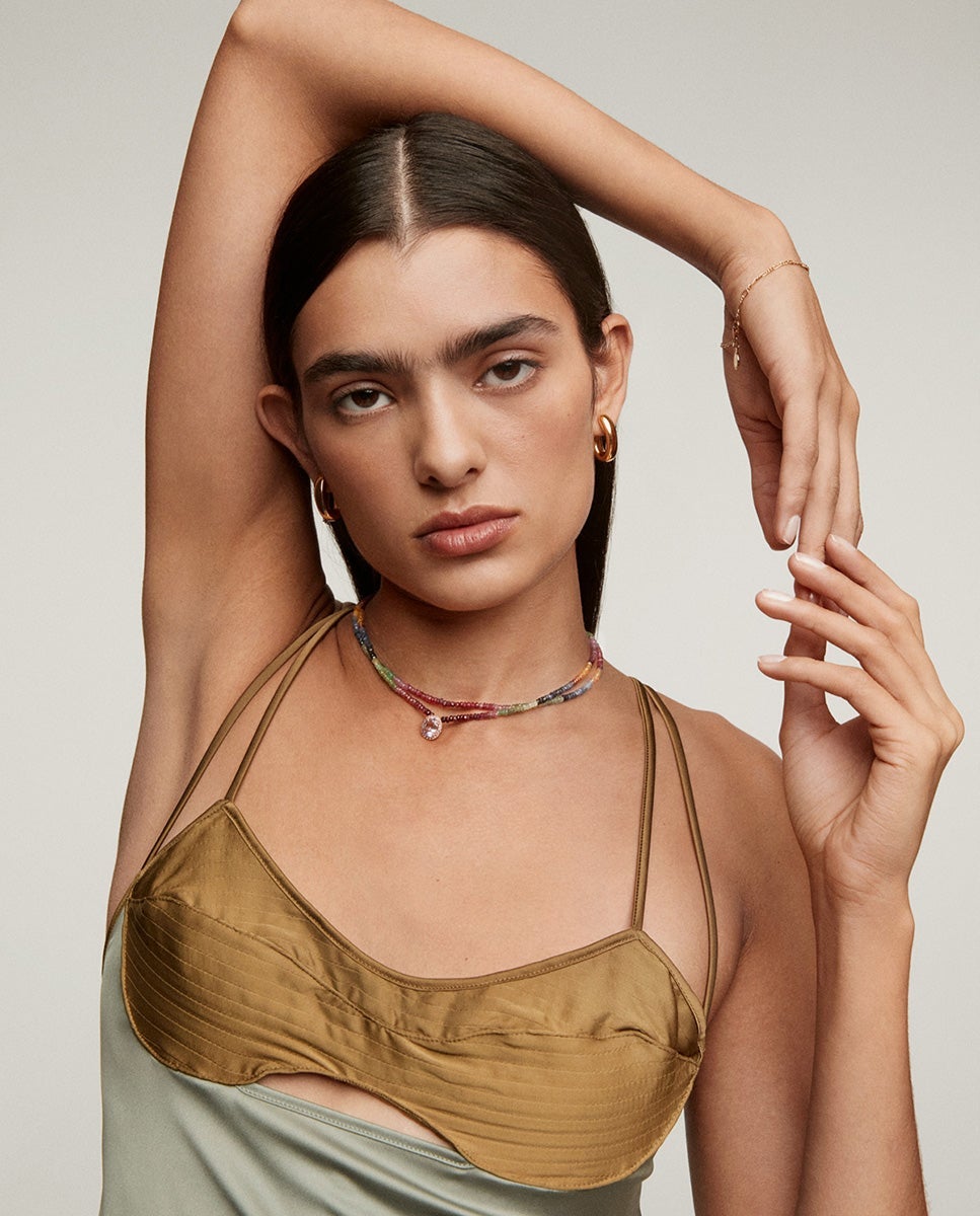 Pendientes de aro pequeños ovalados de plata 925 bañada en amarillo de 18k - Aristocrazy - Oro Oro-6