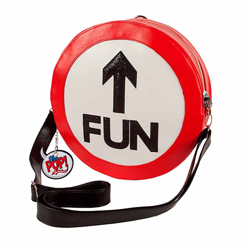 Bolso-mochila Sign Oh My Pop! Fun en color rojo.