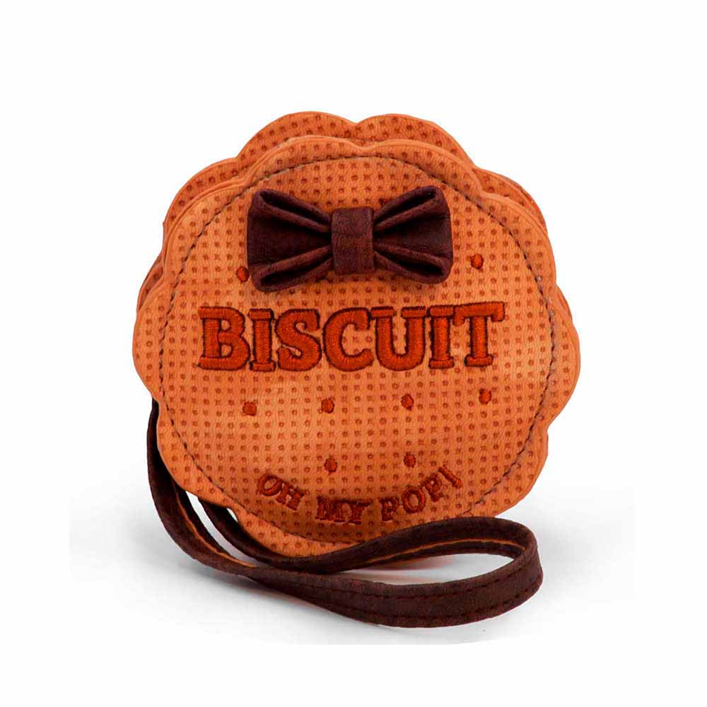 Monedero redondo Oh My Pop! Biscuit Beige.