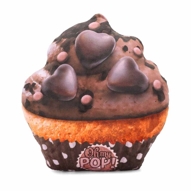 Imagen 0 de Cojín pillow (grande) Oh My Pop! Cupcake en color marrón