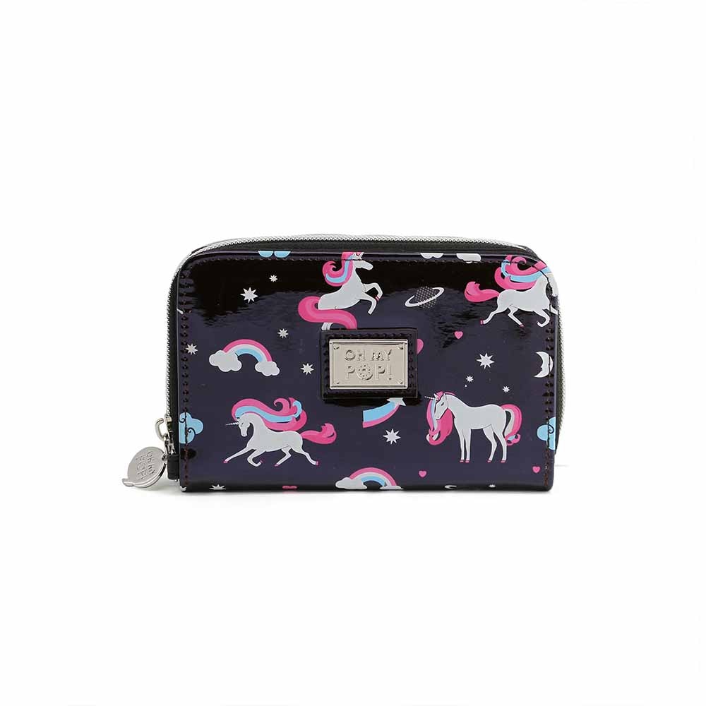Billetero Oh My Pop! Unicorn en color negro.