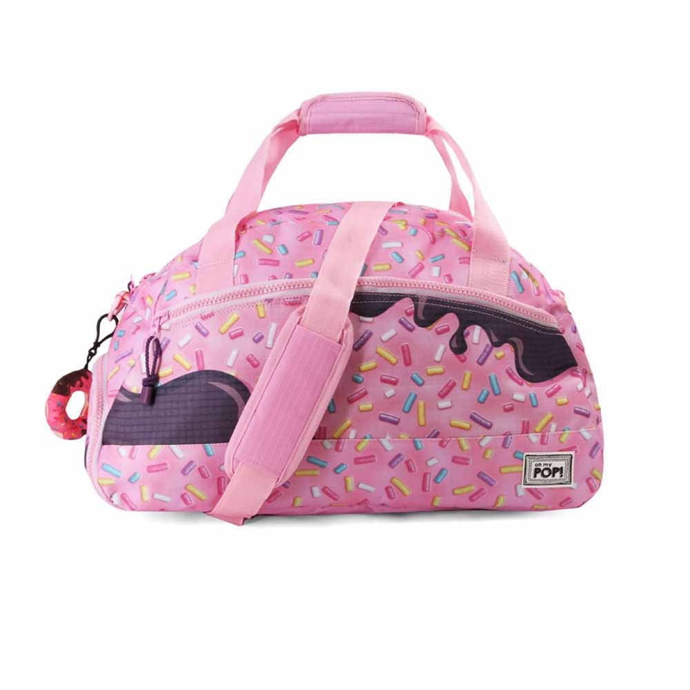 Bolsa de deporte uptown Oh My Pop! Sprinkles en color rosa.