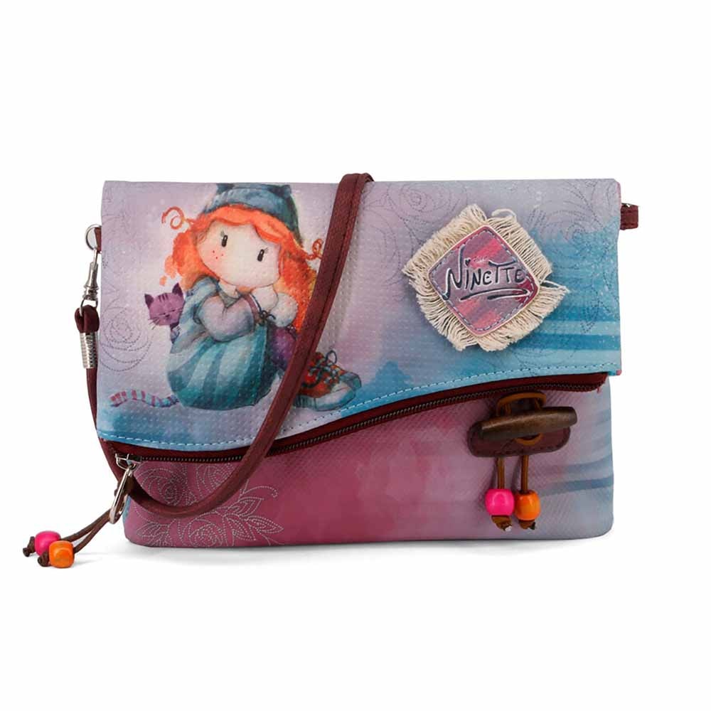 Bolso bandolera handy Forever Ninette Origin en color azul.