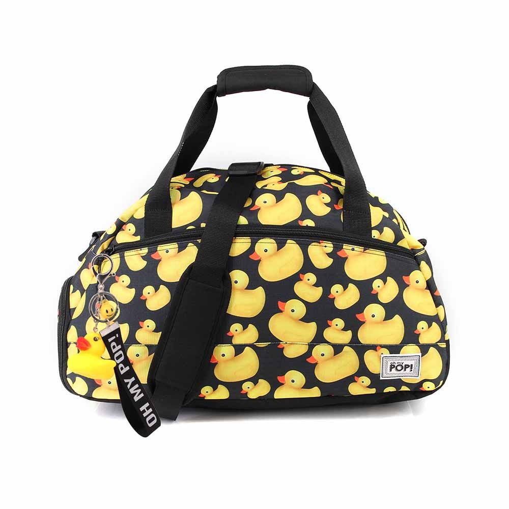 Bolsa de deporte uptown Oh My Pop! Cuac en color amarillo