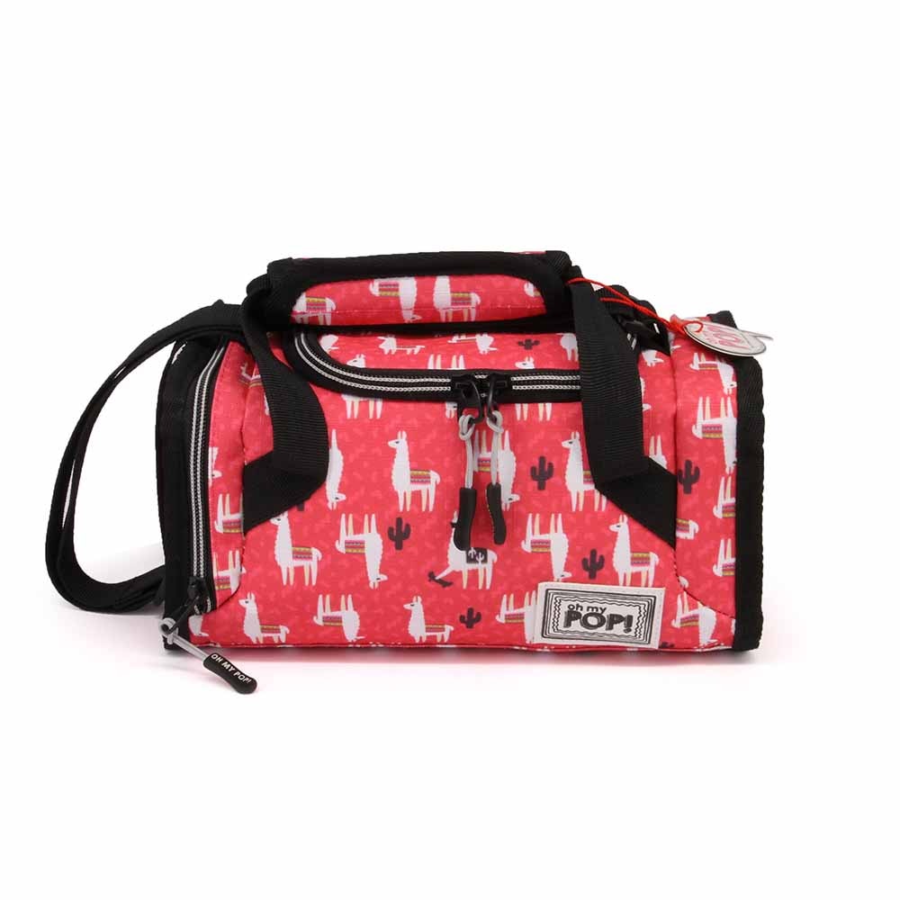 Bolsa portalimentos mailbox Oh My Pop! Cuzco en color rojo.
