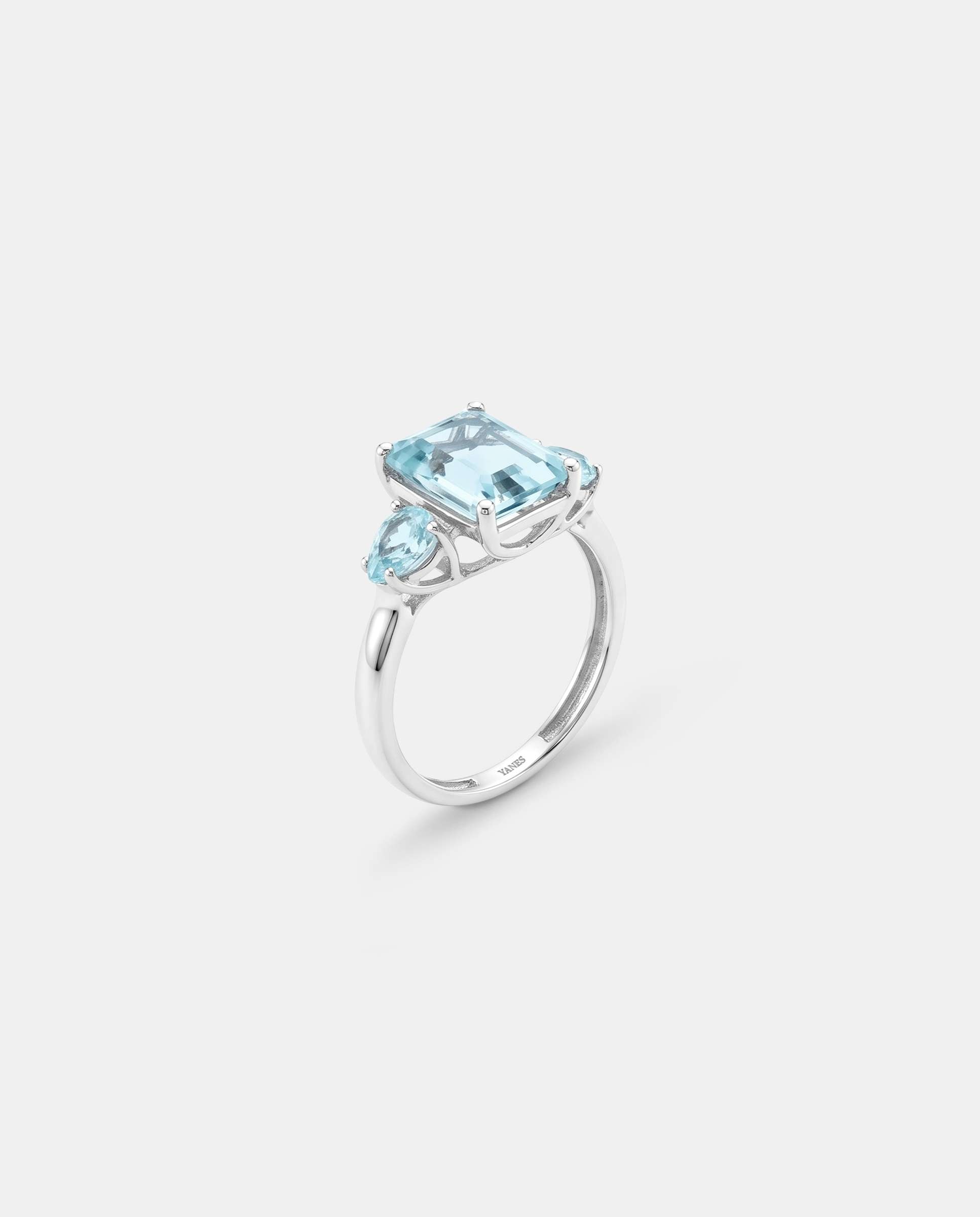 Imagen 0 de Anillo candy trio topacio azul Azul claro