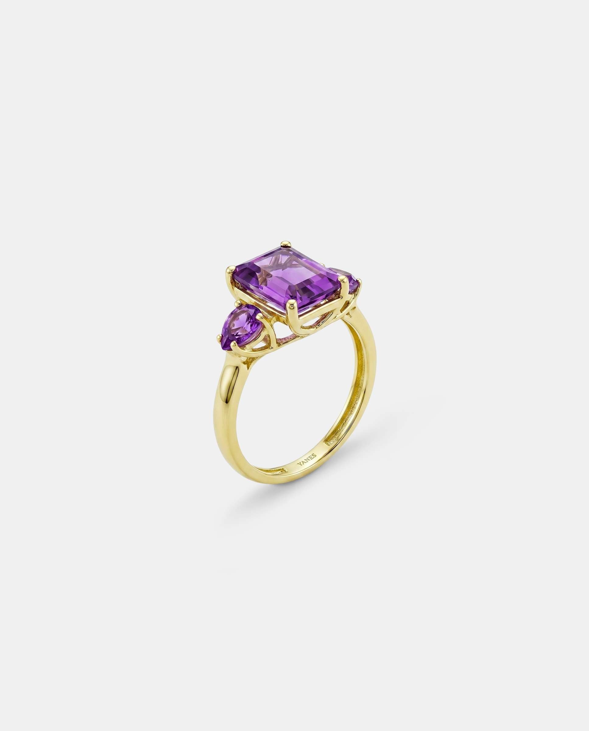 Imagen 0 de Anillo candy trio amatista Morado