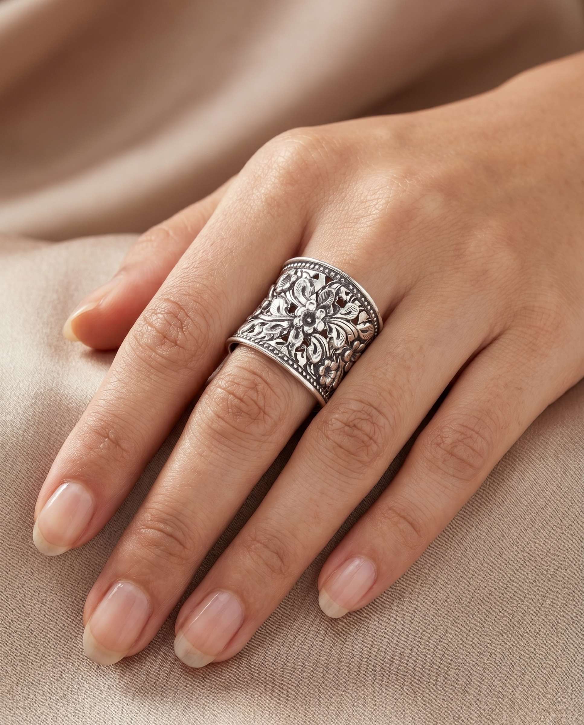 Anillo traviata - Yanes - Plateado Plateado-2