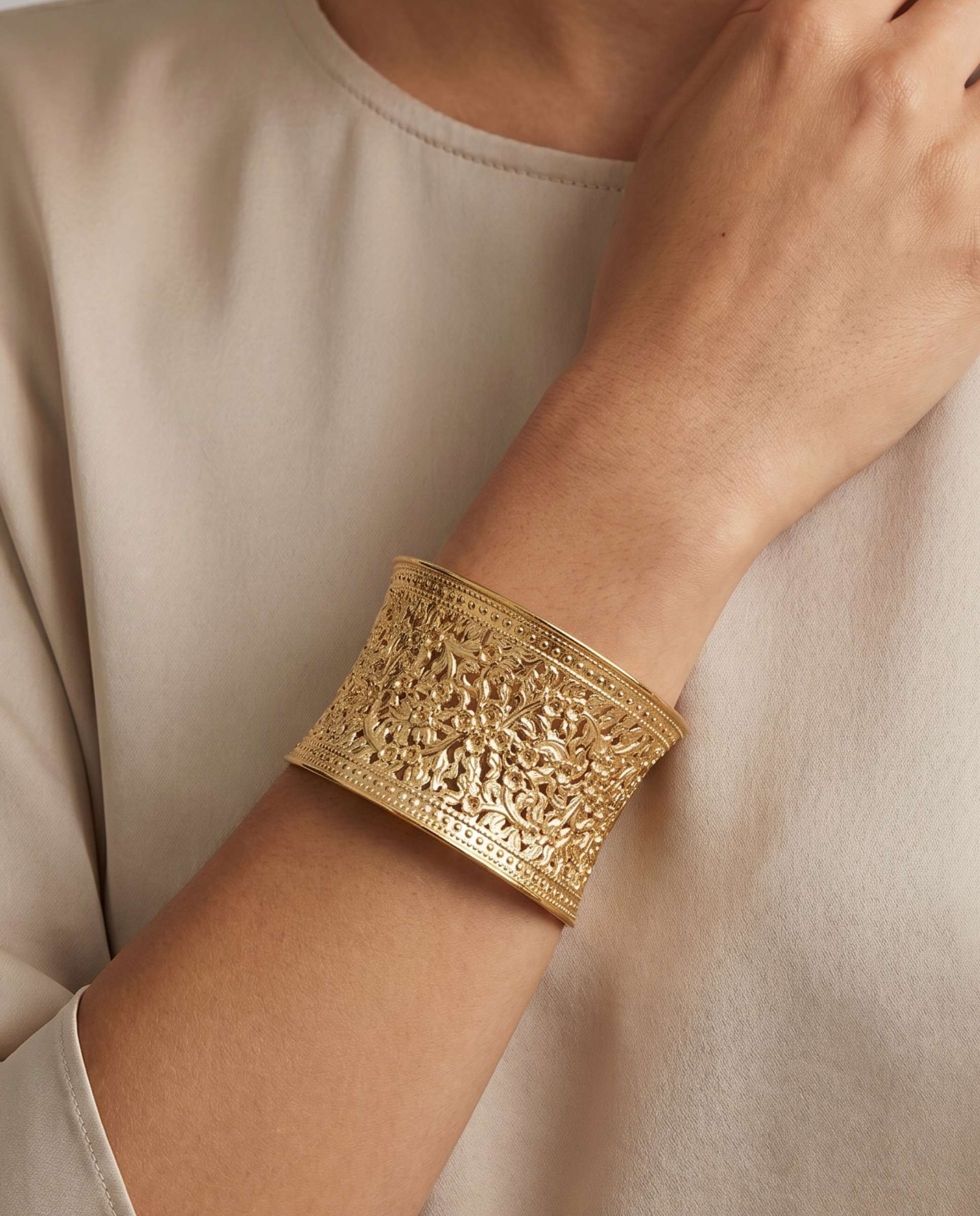 Pulsera traviata - Yanes - Dorado Dorado-2