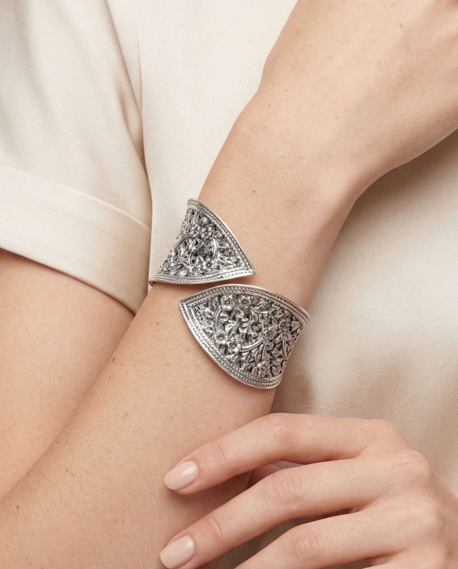 Pulsera traviata diagonal - Yanes - Plateado Plateado-2