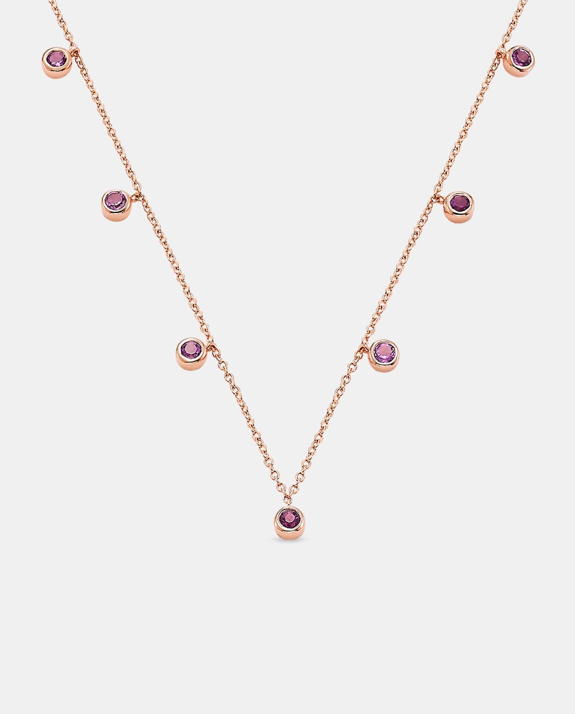 Collar gorgola chatones amatista - Yanes - Morado Morado-1