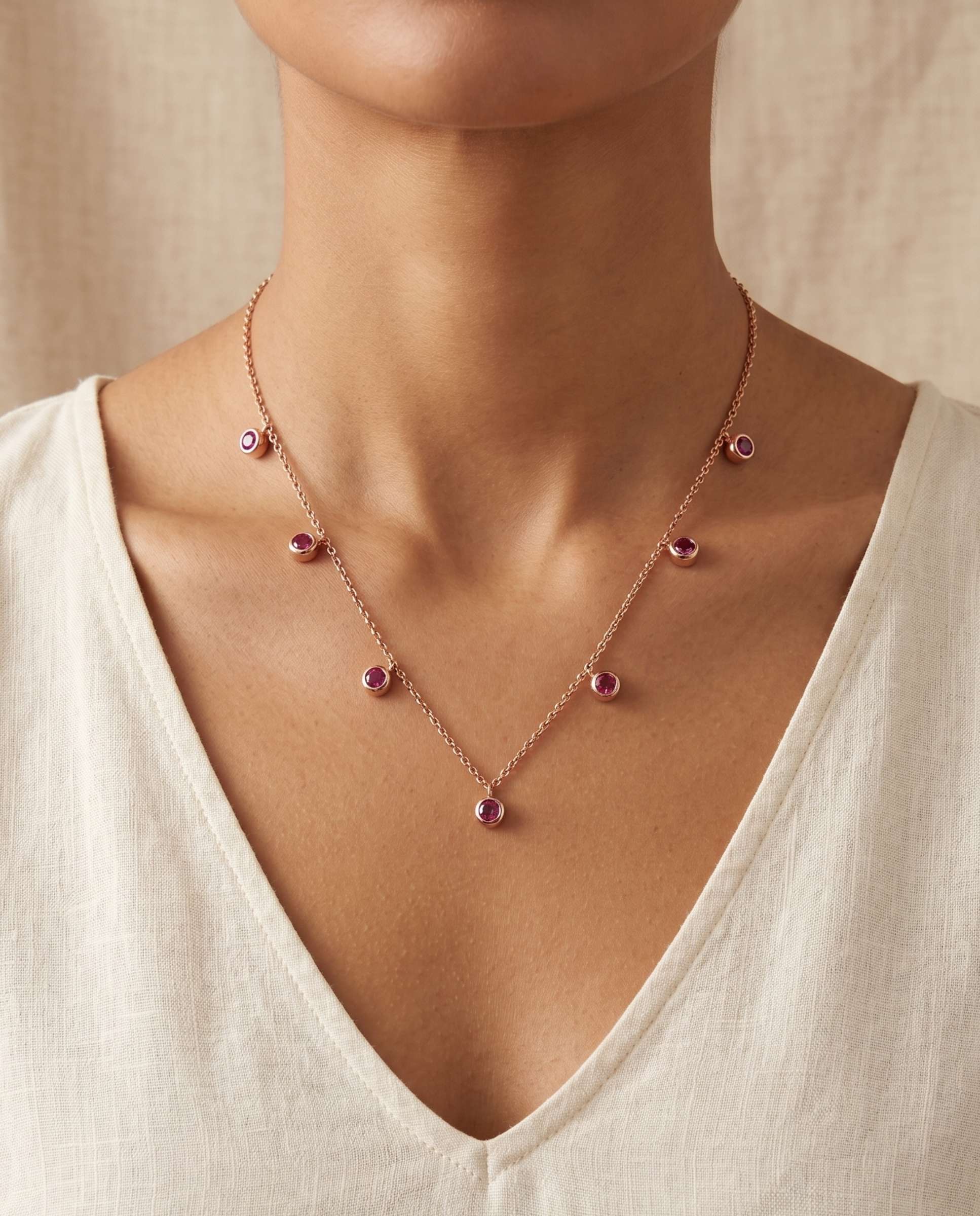 Collar gorgola chatones amatista - Yanes - Morado Morado-2