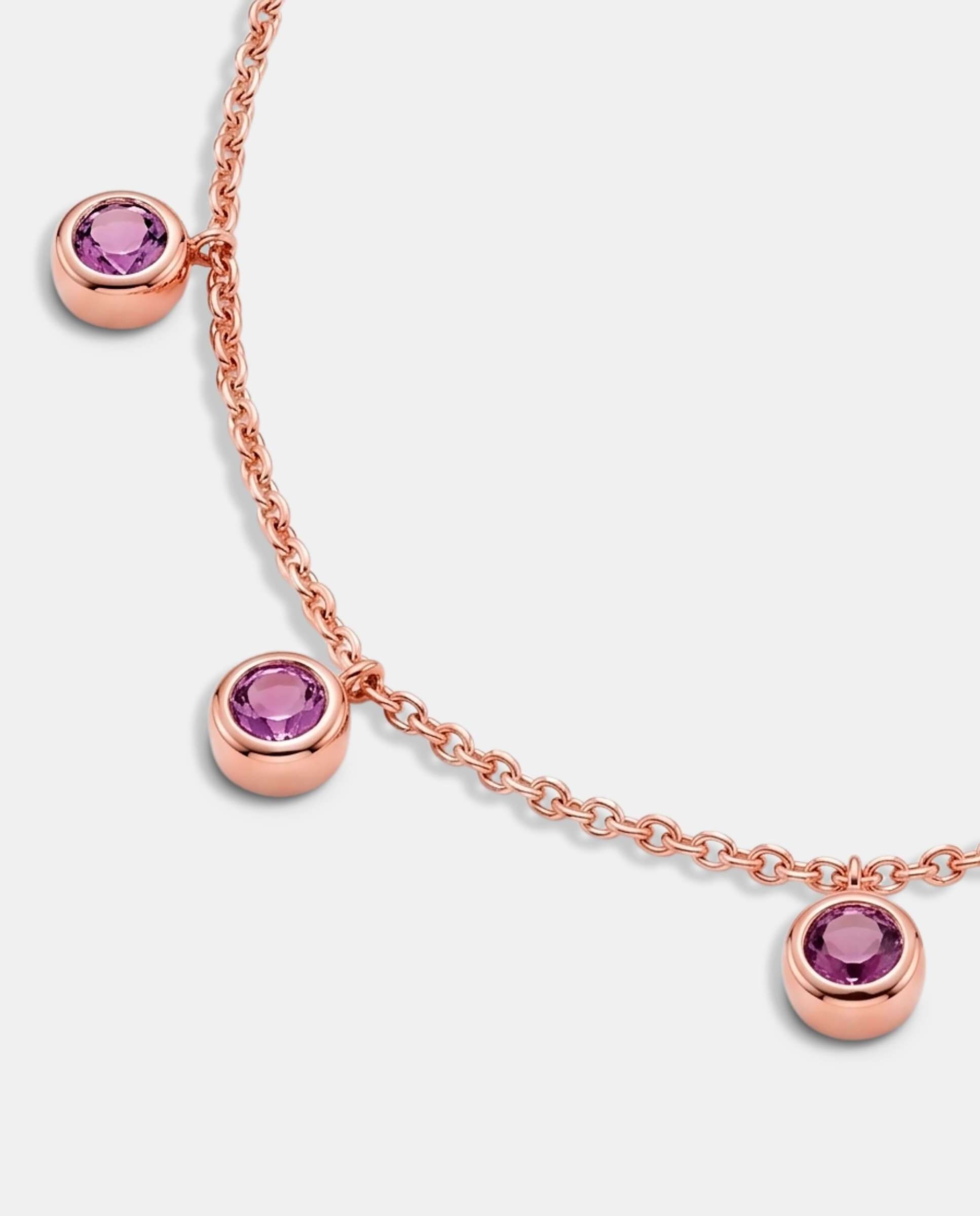 Collar gorgola chatones amatista - Yanes - Morado Morado-3