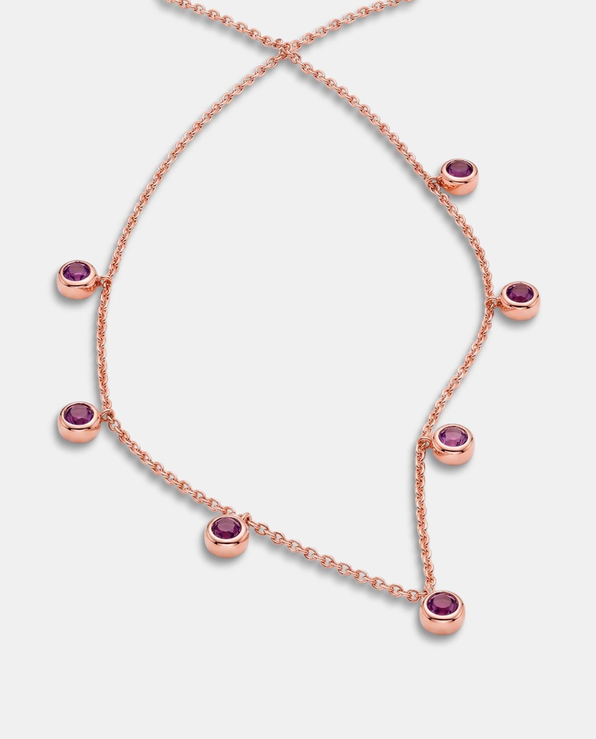 Collar gorgola chatones amatista - Yanes - Morado Morado-4