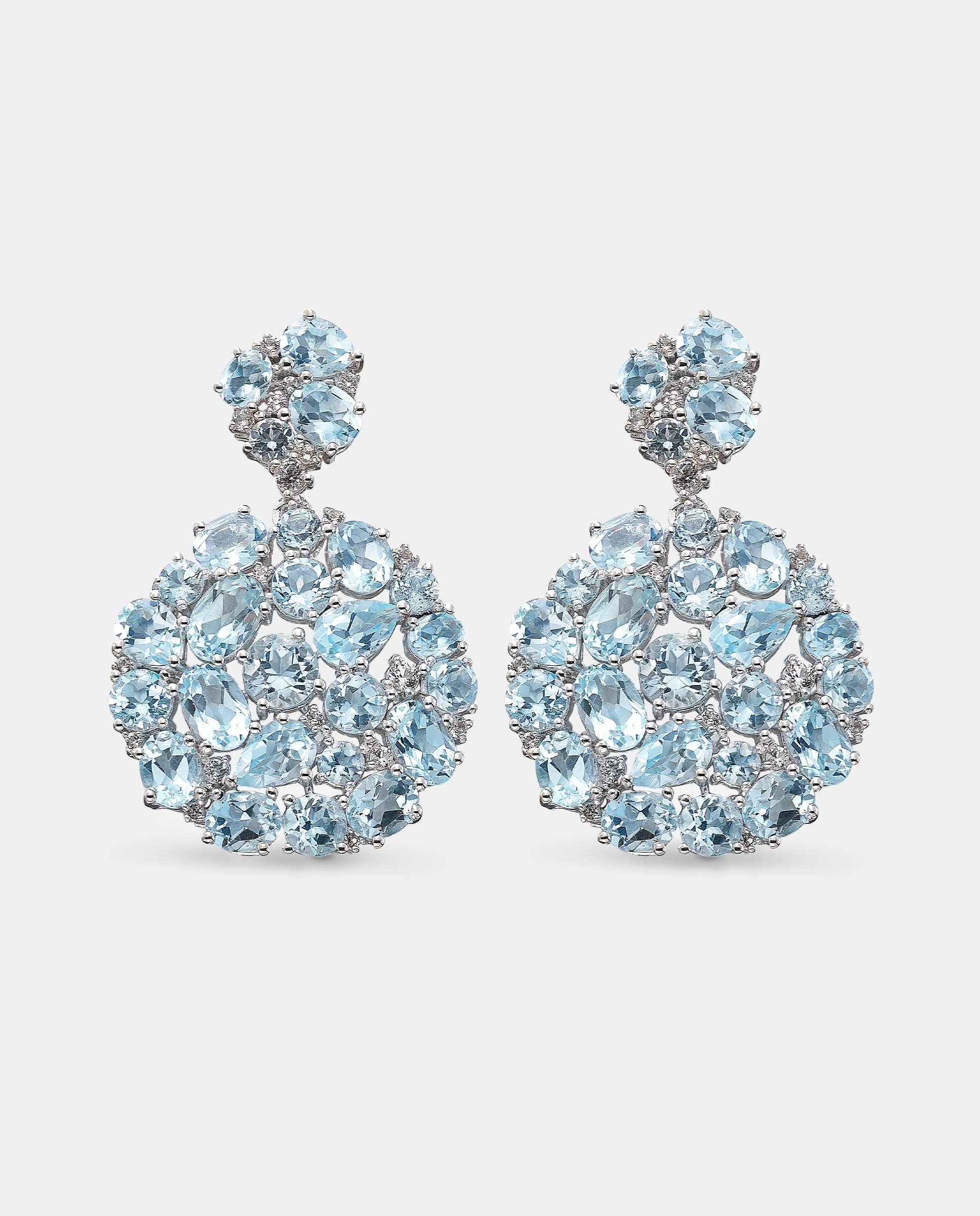 Imagen 0 de Pendientes tutti frutti topacios Azul claro