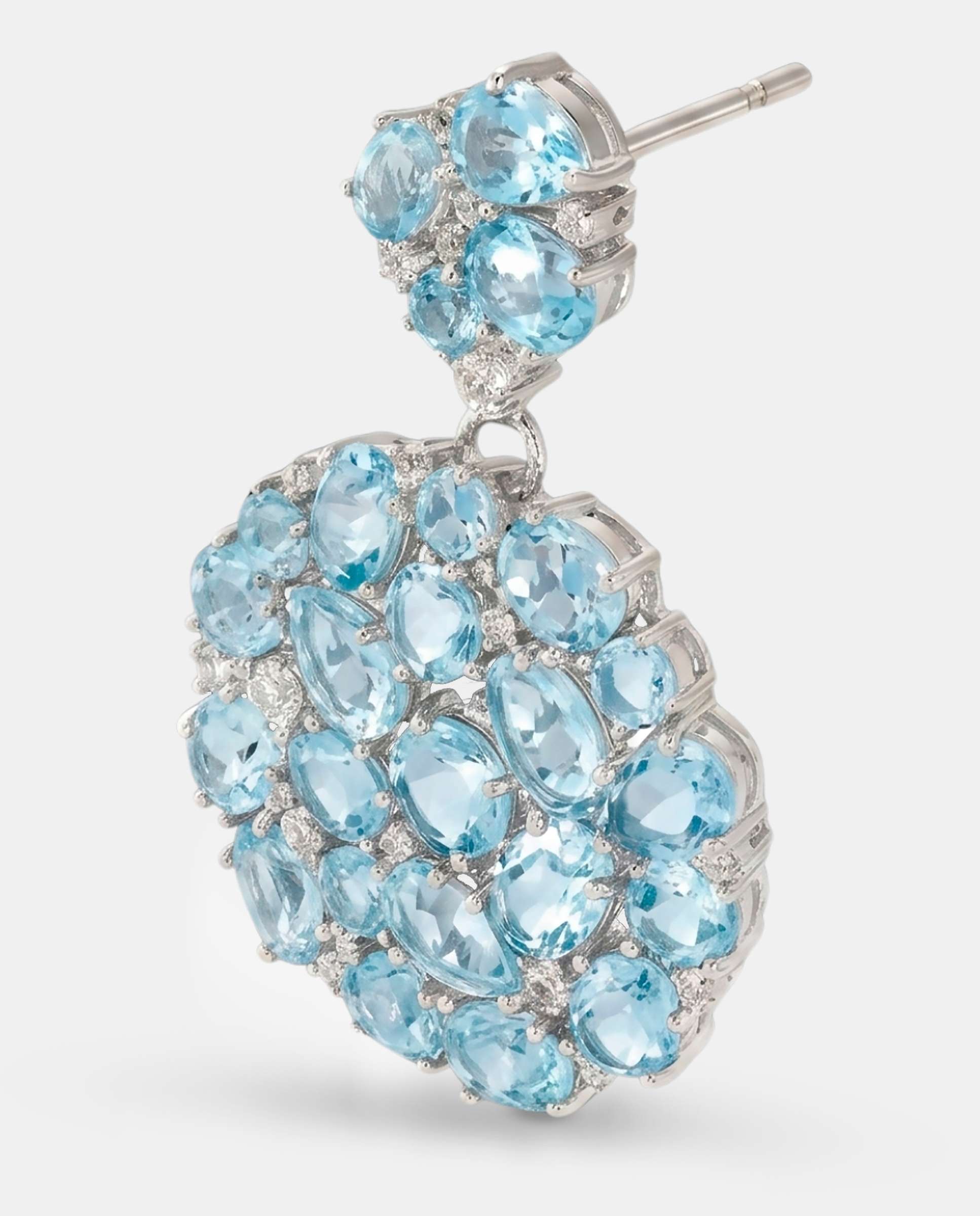 Pendientes tutti frutti topacios - Yanes - Azul claro Azul claro-3