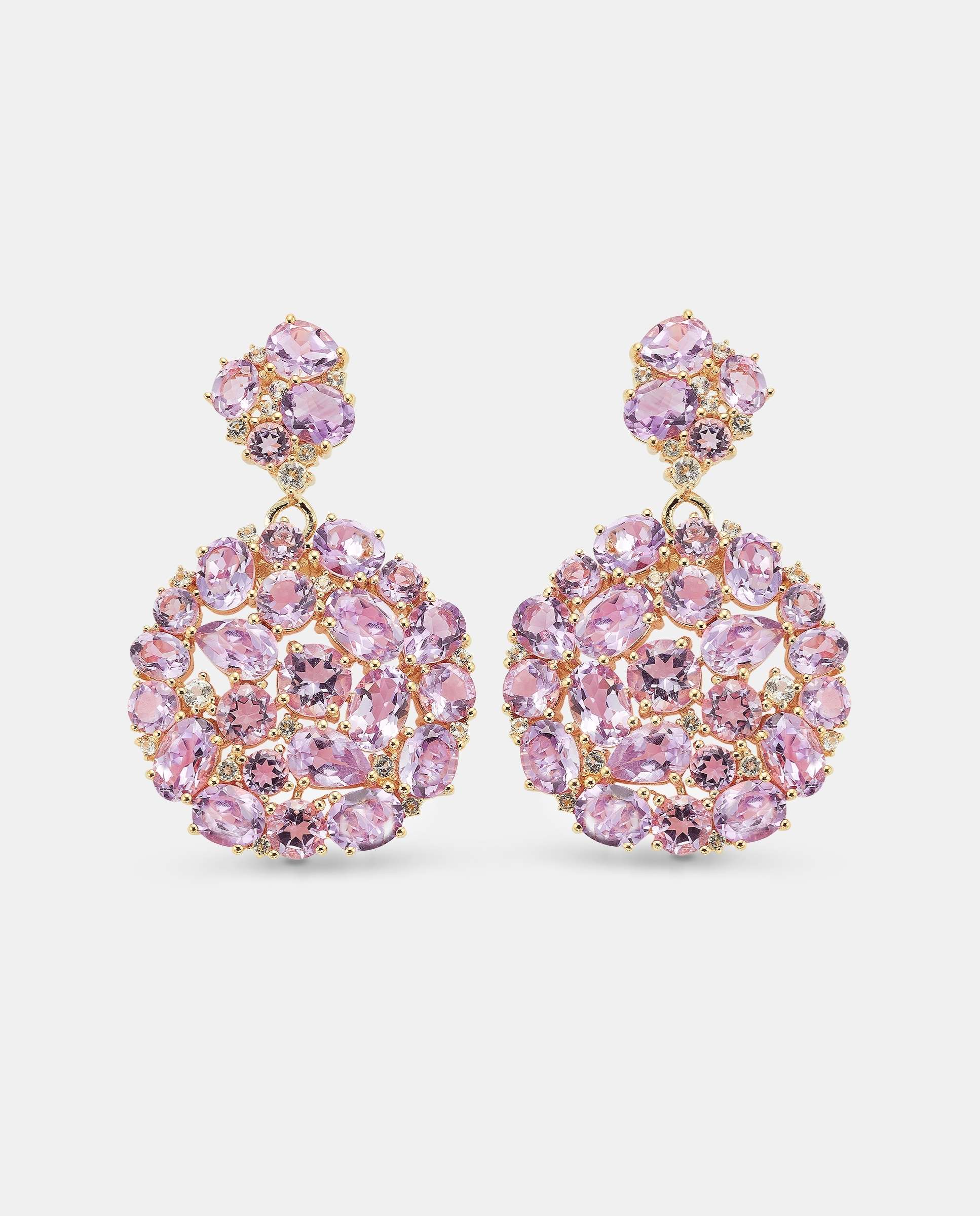 Pendientes tutti frutti amatista - Yanes - Morado Morado-1