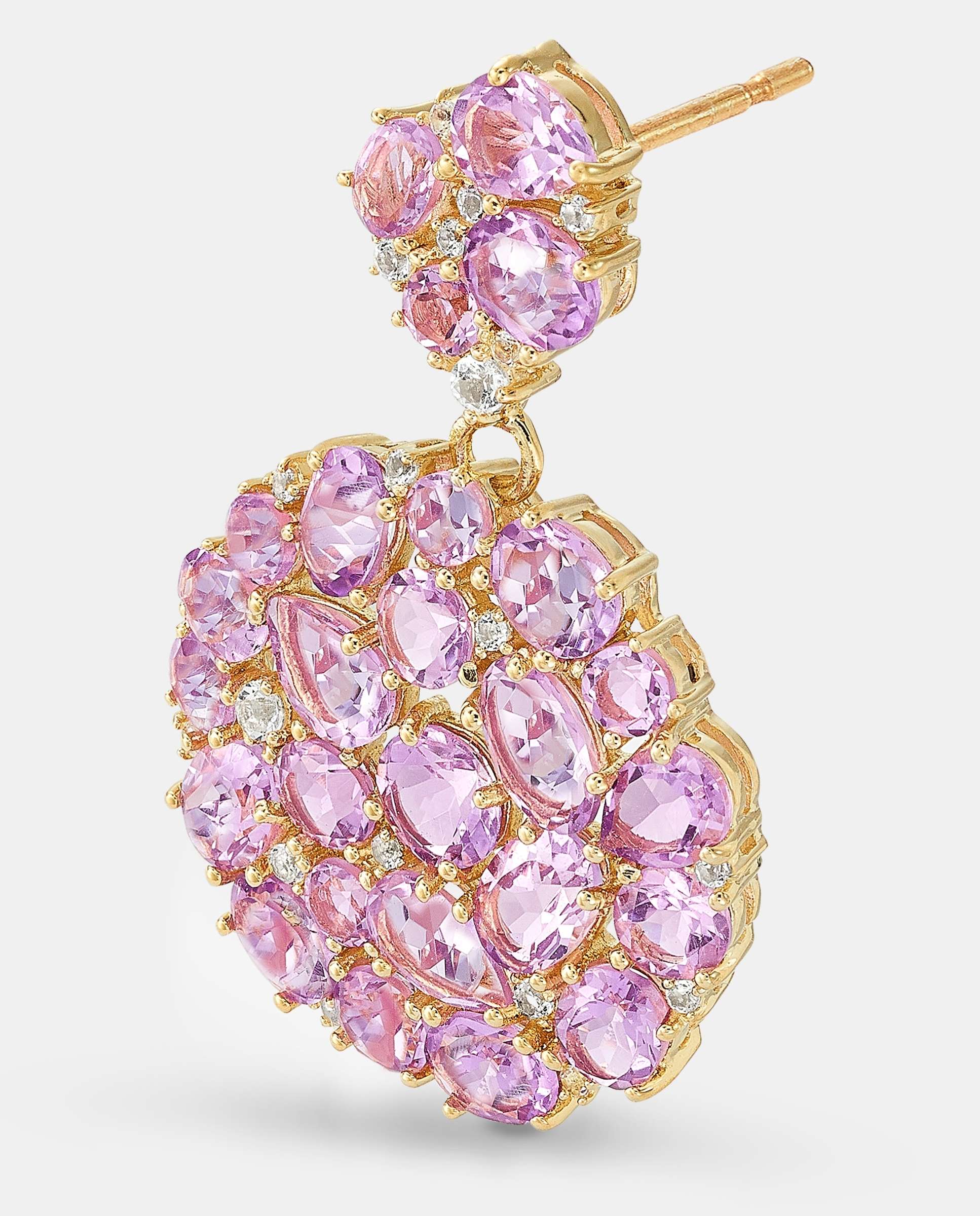 Pendientes tutti frutti amatista - Yanes - Morado Morado-3