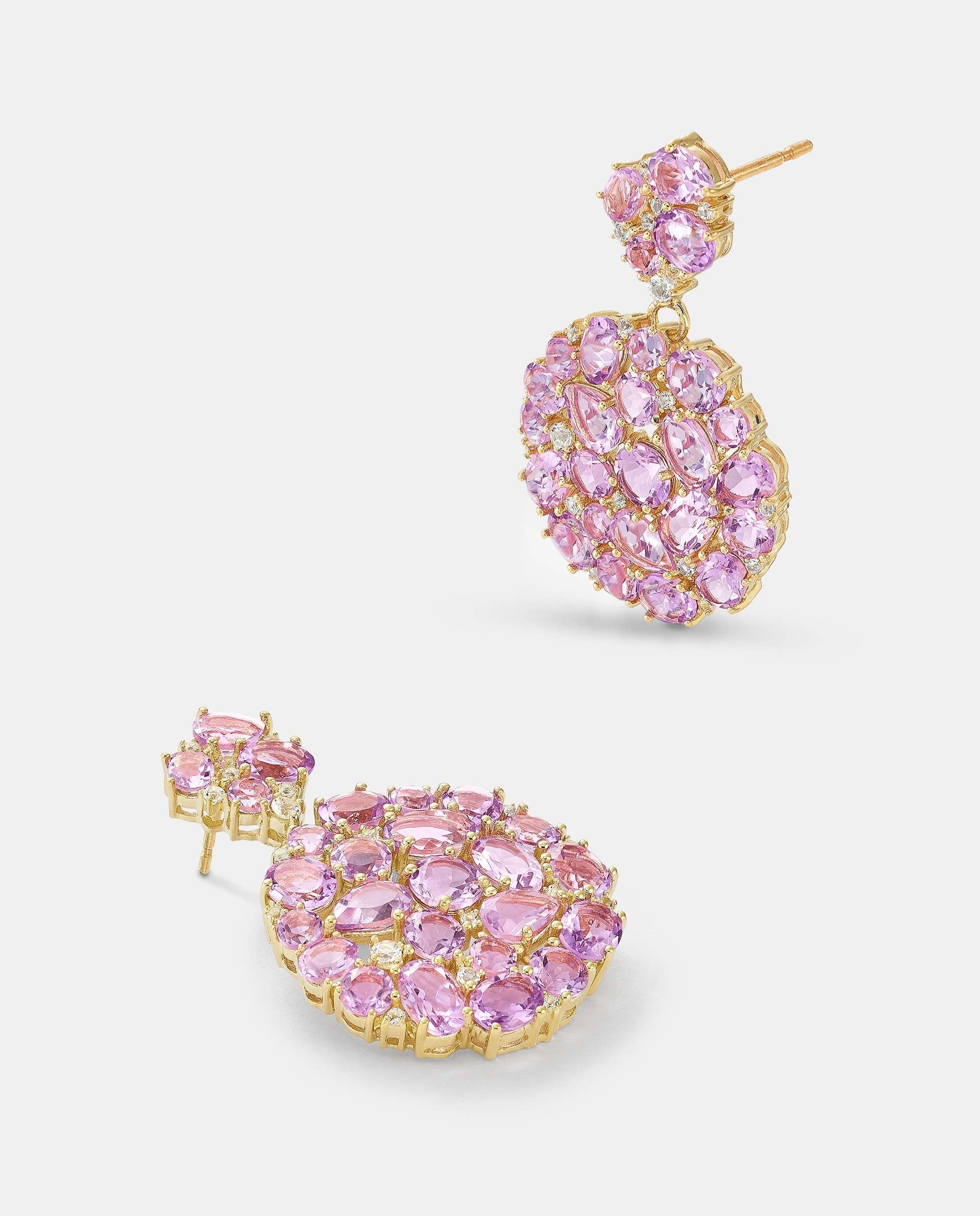 Pendientes tutti frutti amatista - Yanes - Morado Morado-4