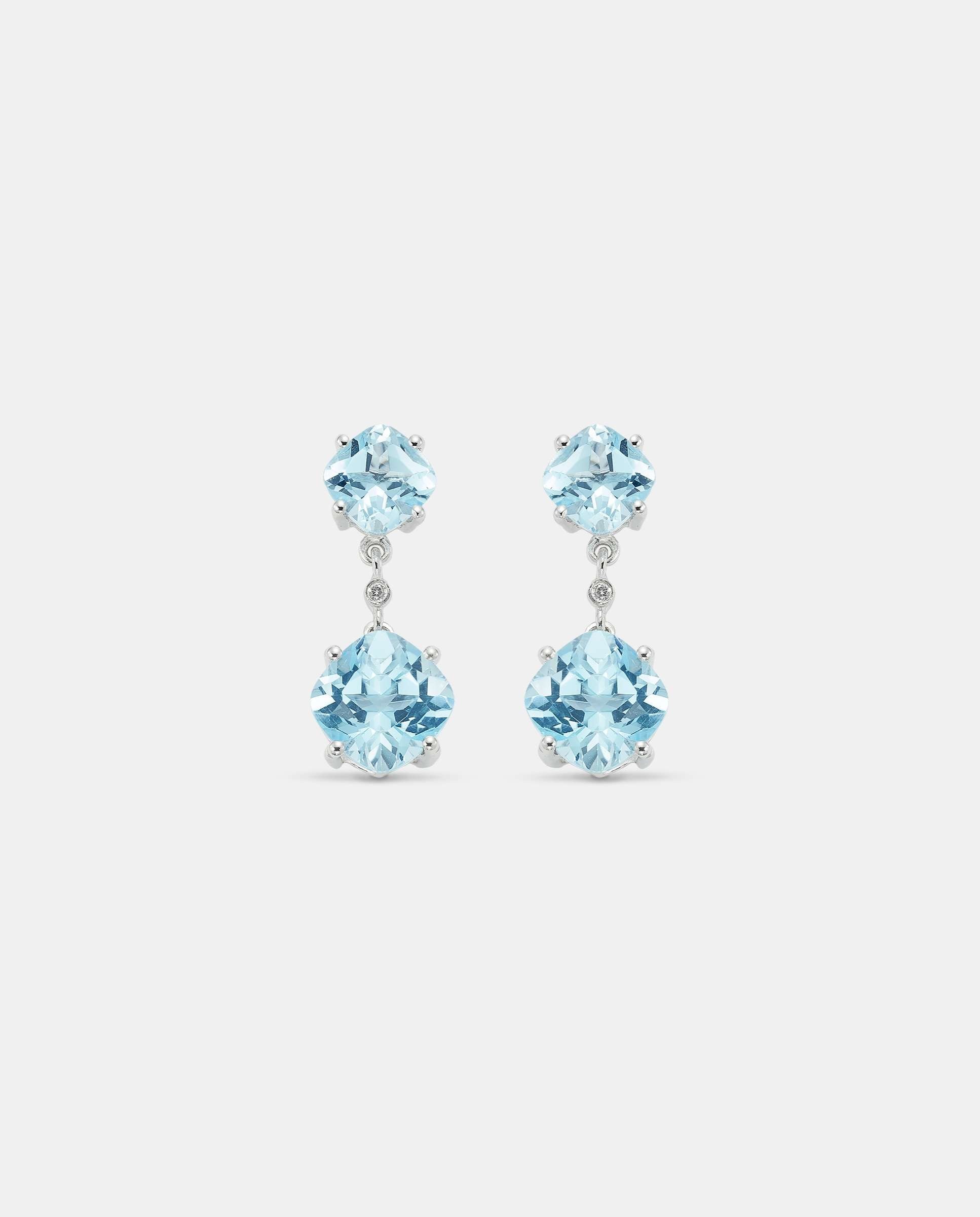 Pendientes duet topacios - Yanes - Azul claro Azul claro-1