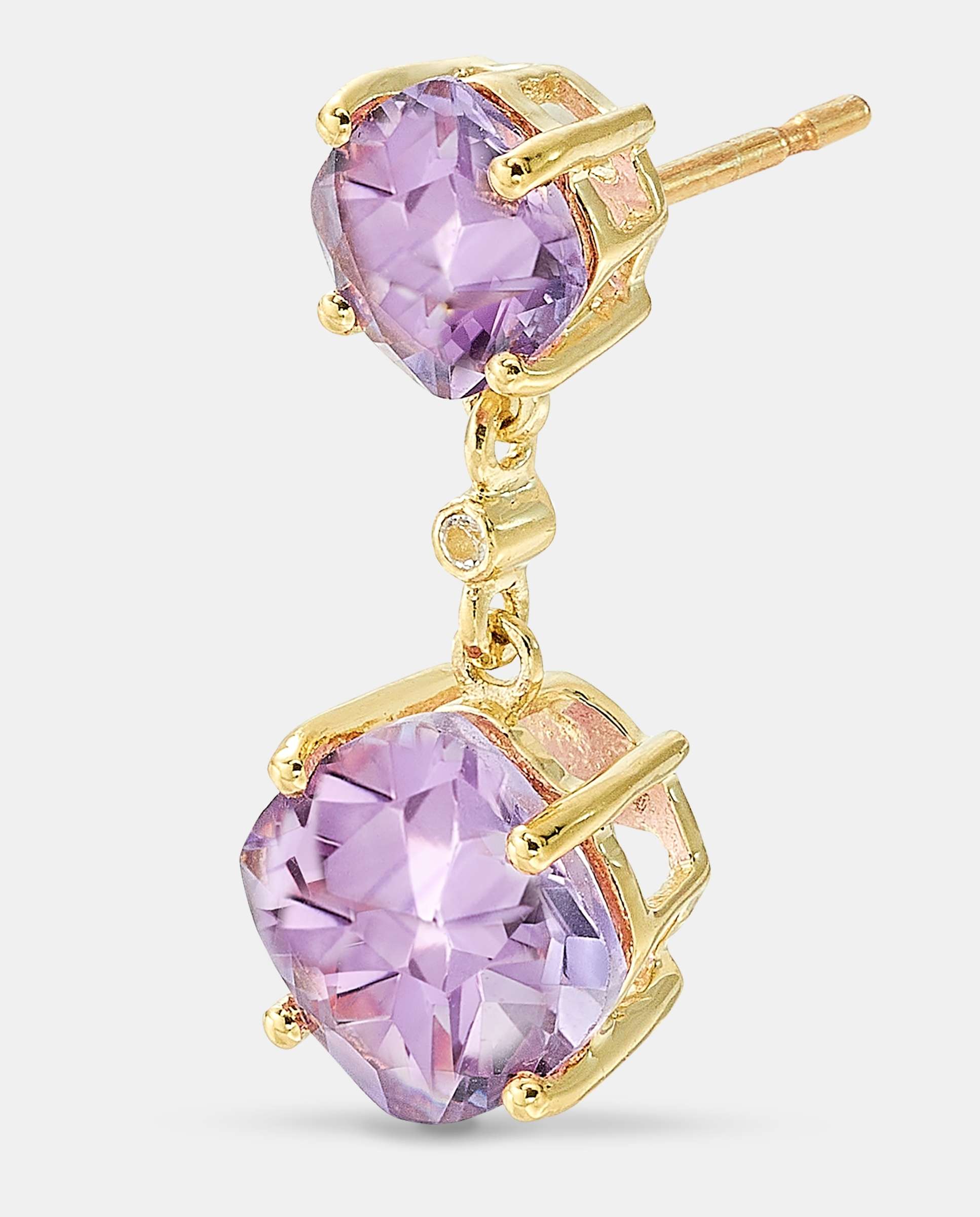 Pendientes duet amatista - Yanes - Morado Morado-3