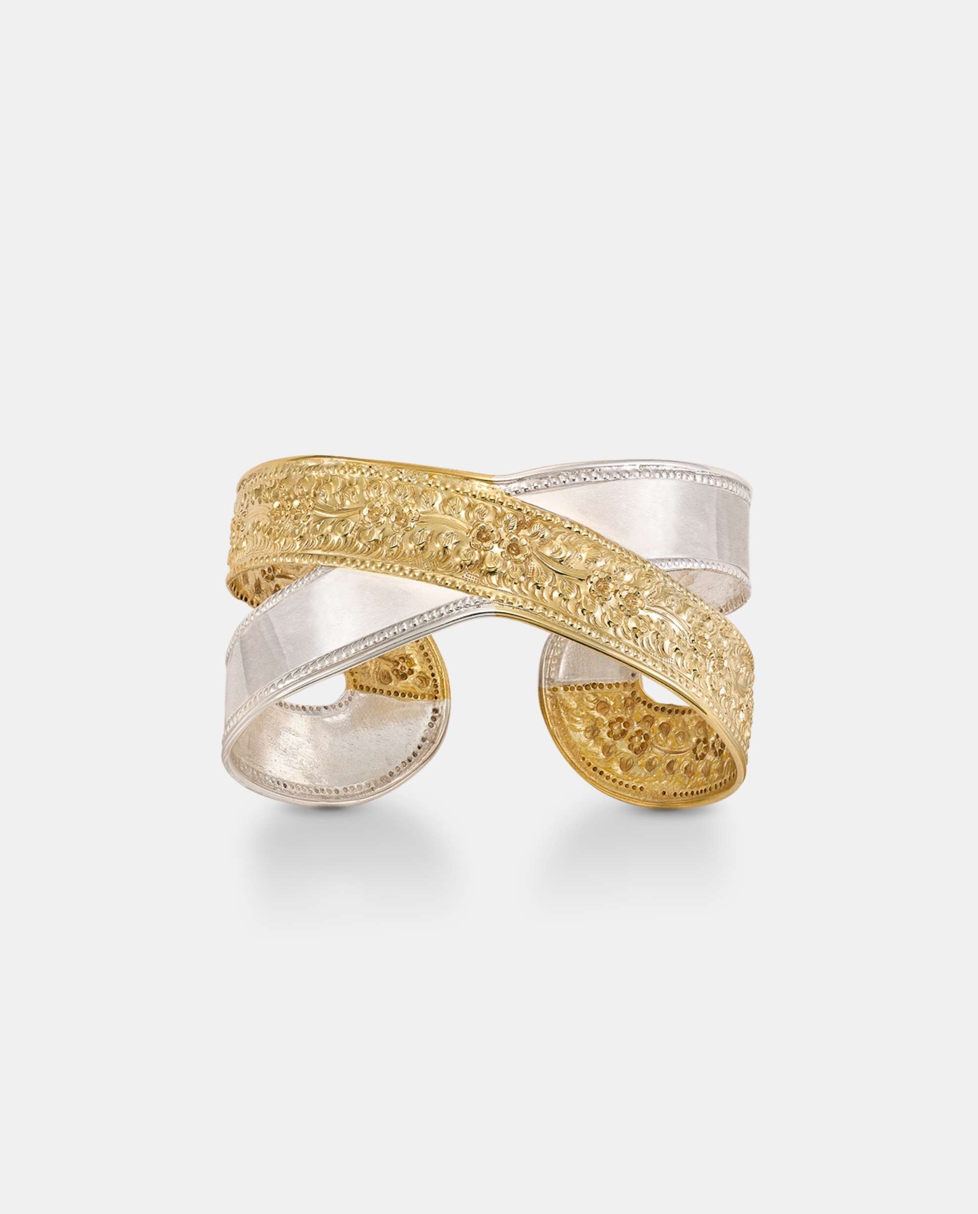 Imagen 0 de Pulsera traviata cruzada Dorado
