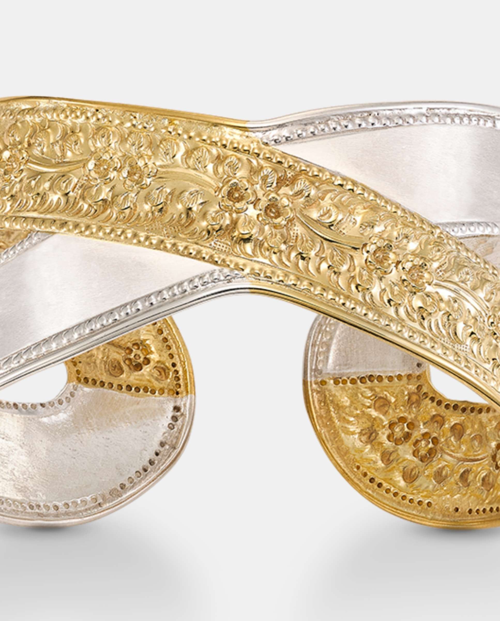 Pulsera traviata cruzada - Yanes - Dorado Dorado-3