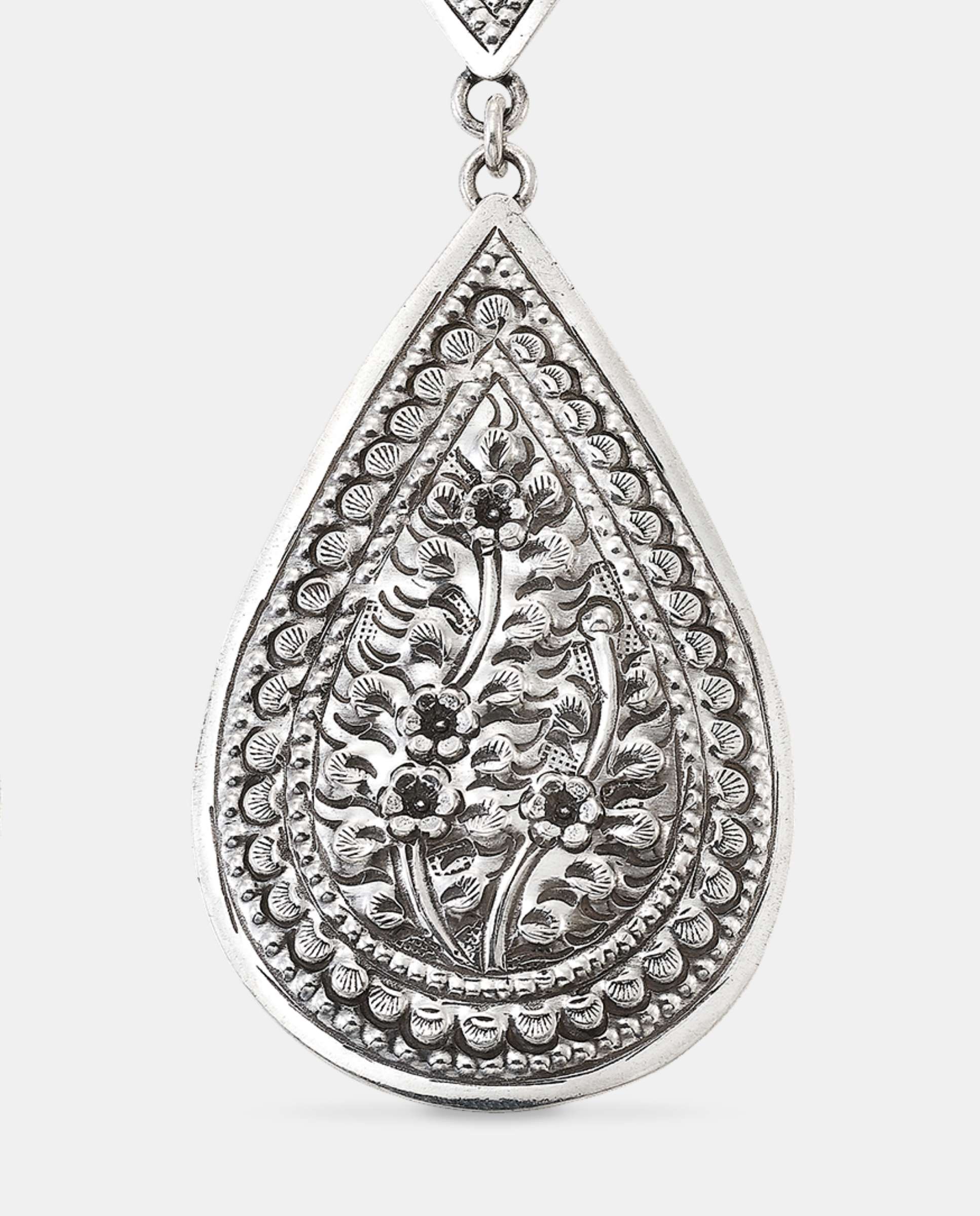 Pendientes traviata gota - Yanes - Plateado Plateado-3