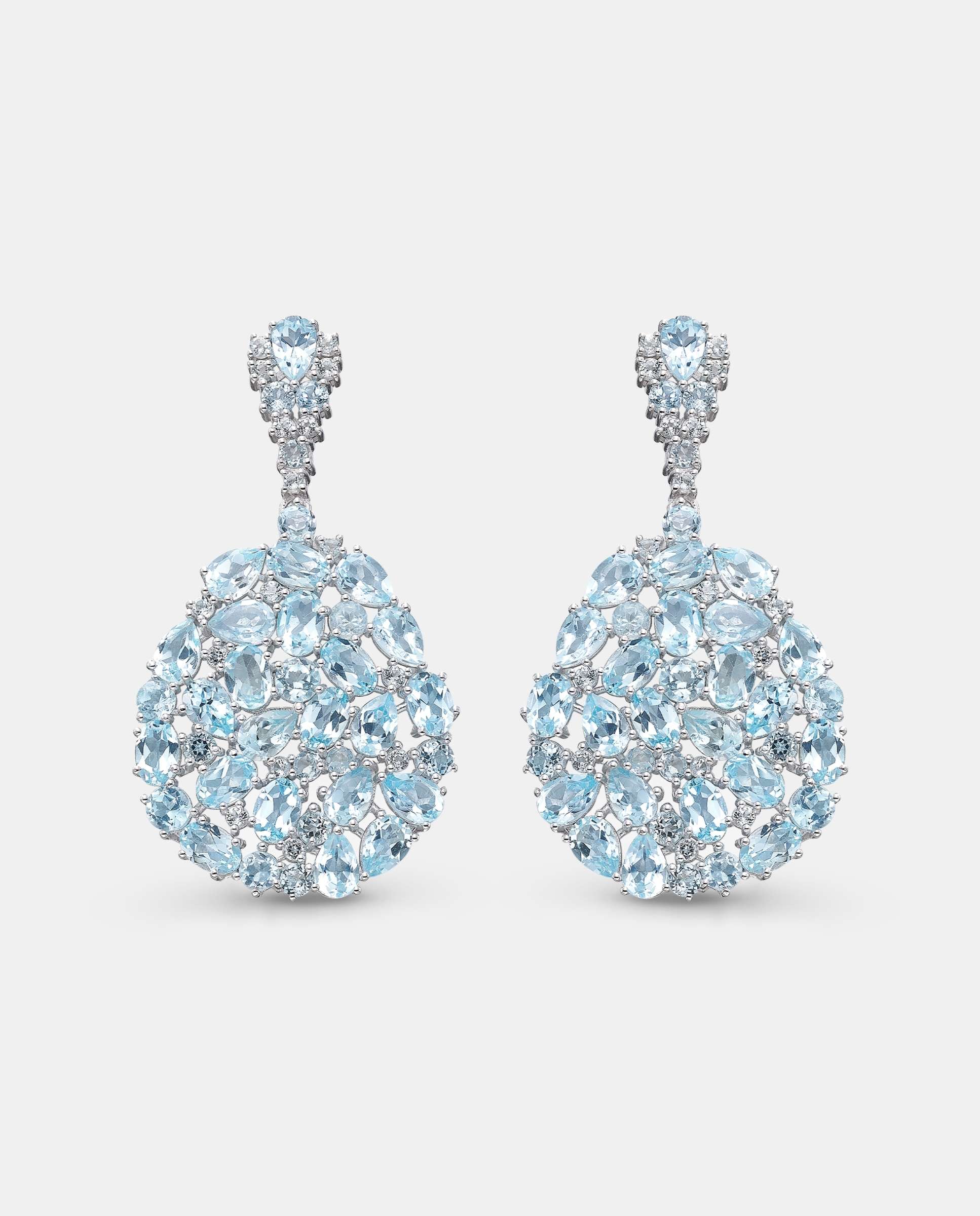 Pendientes vivaci topacios - Yanes - Azul claro Azul claro-1