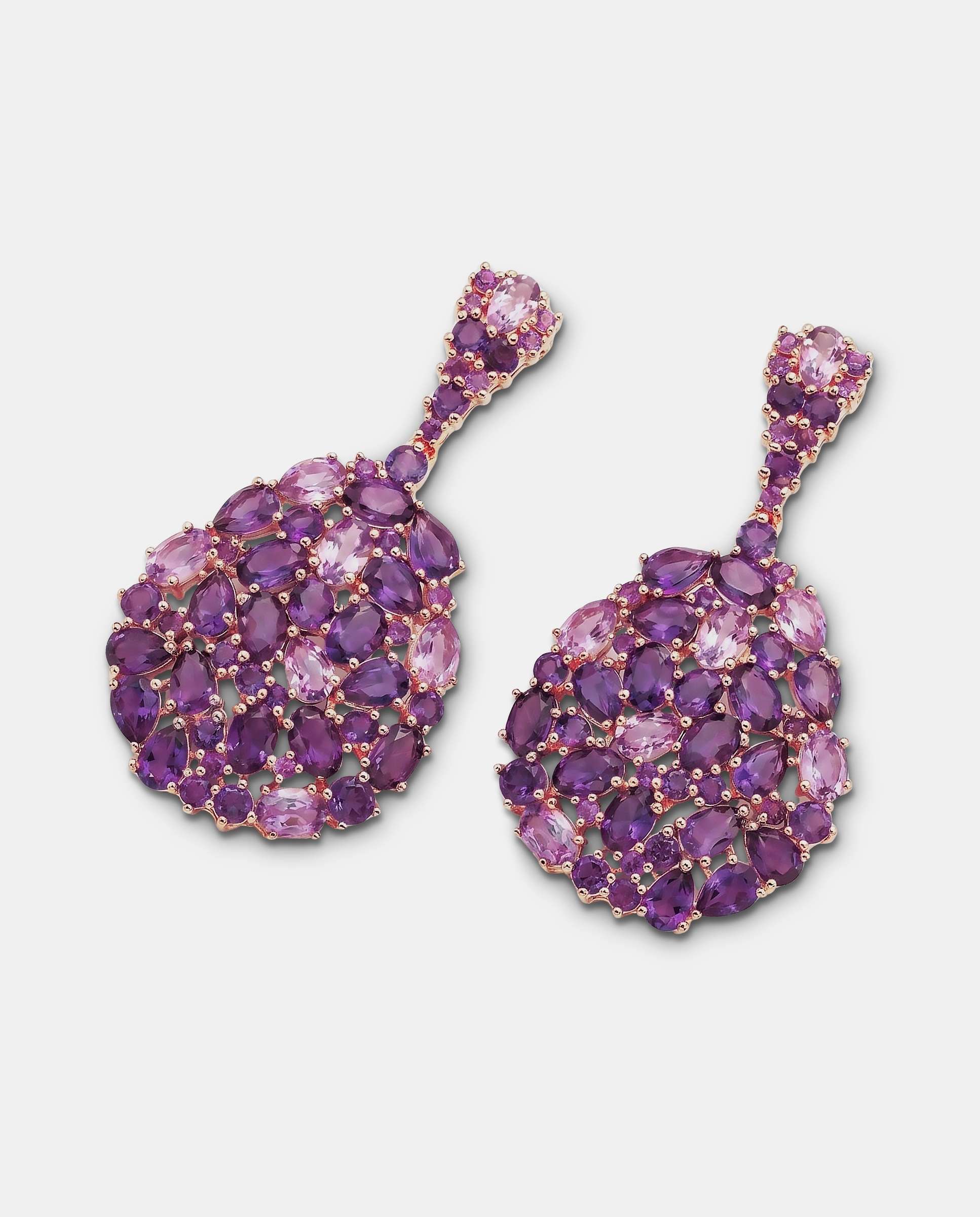 Pendientes vivaci amatista - Yanes - Morado Morado-4