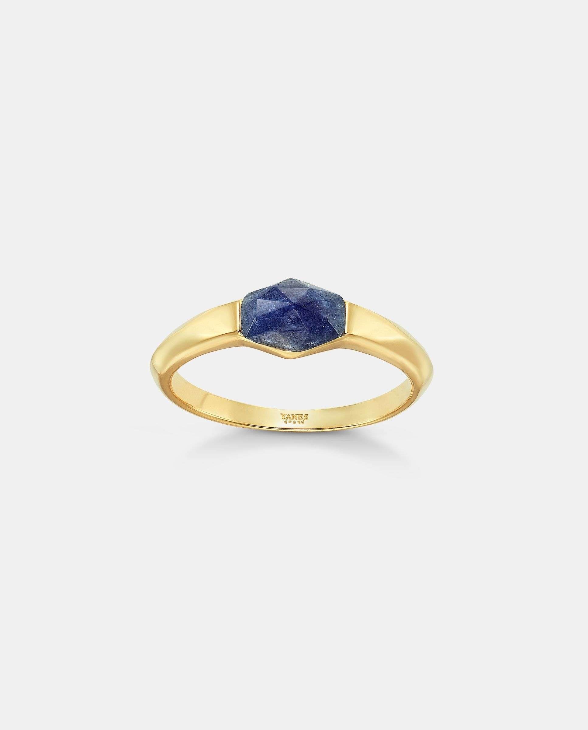 Anillo niza sodalita - Yanes - Azul marino Azul marino-4