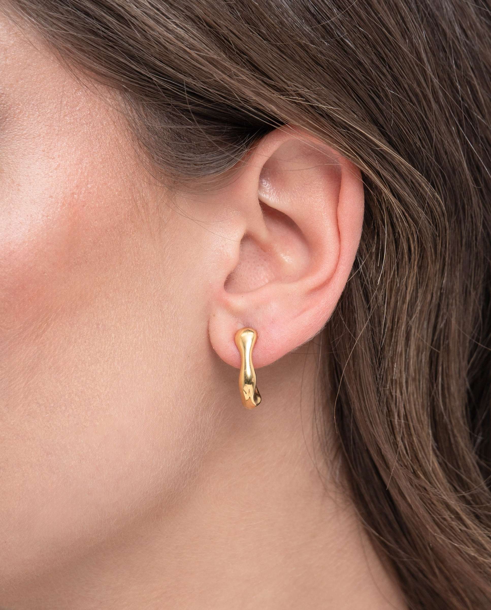 Pendientes split - Yanes - Dorado Dorado-2