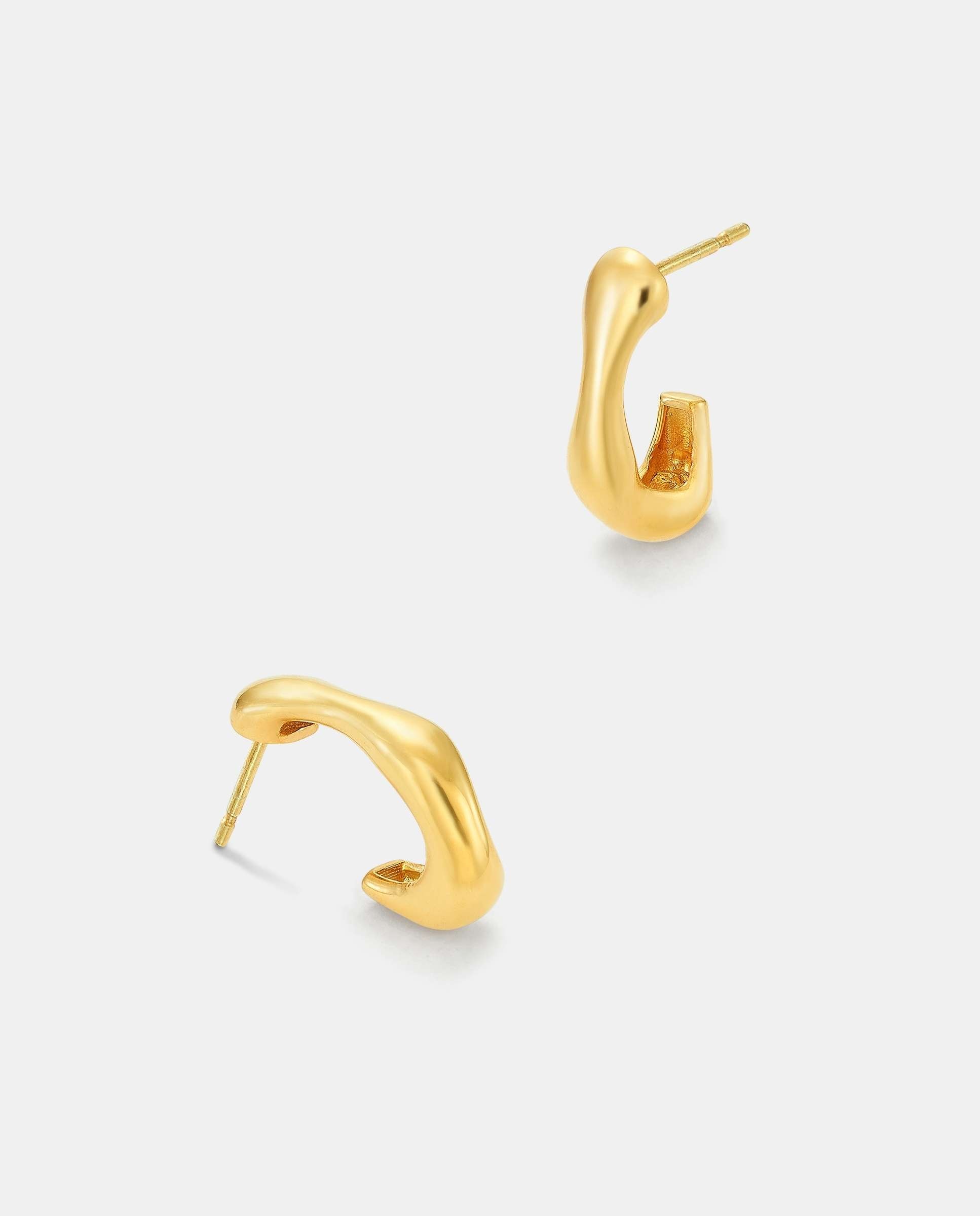 Pendientes split - Yanes - Dorado Dorado-4