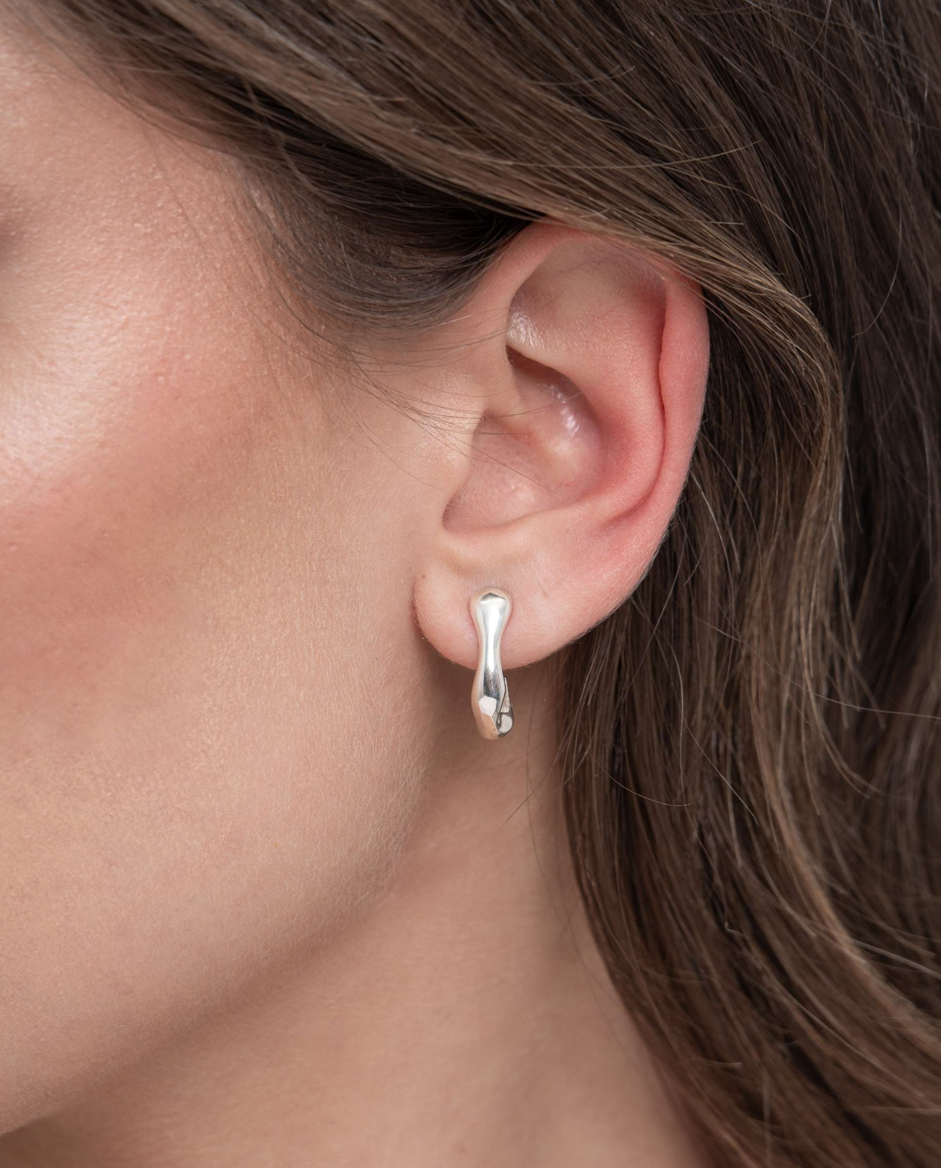 Pendientes split - Yanes - Plateado Plateado-2