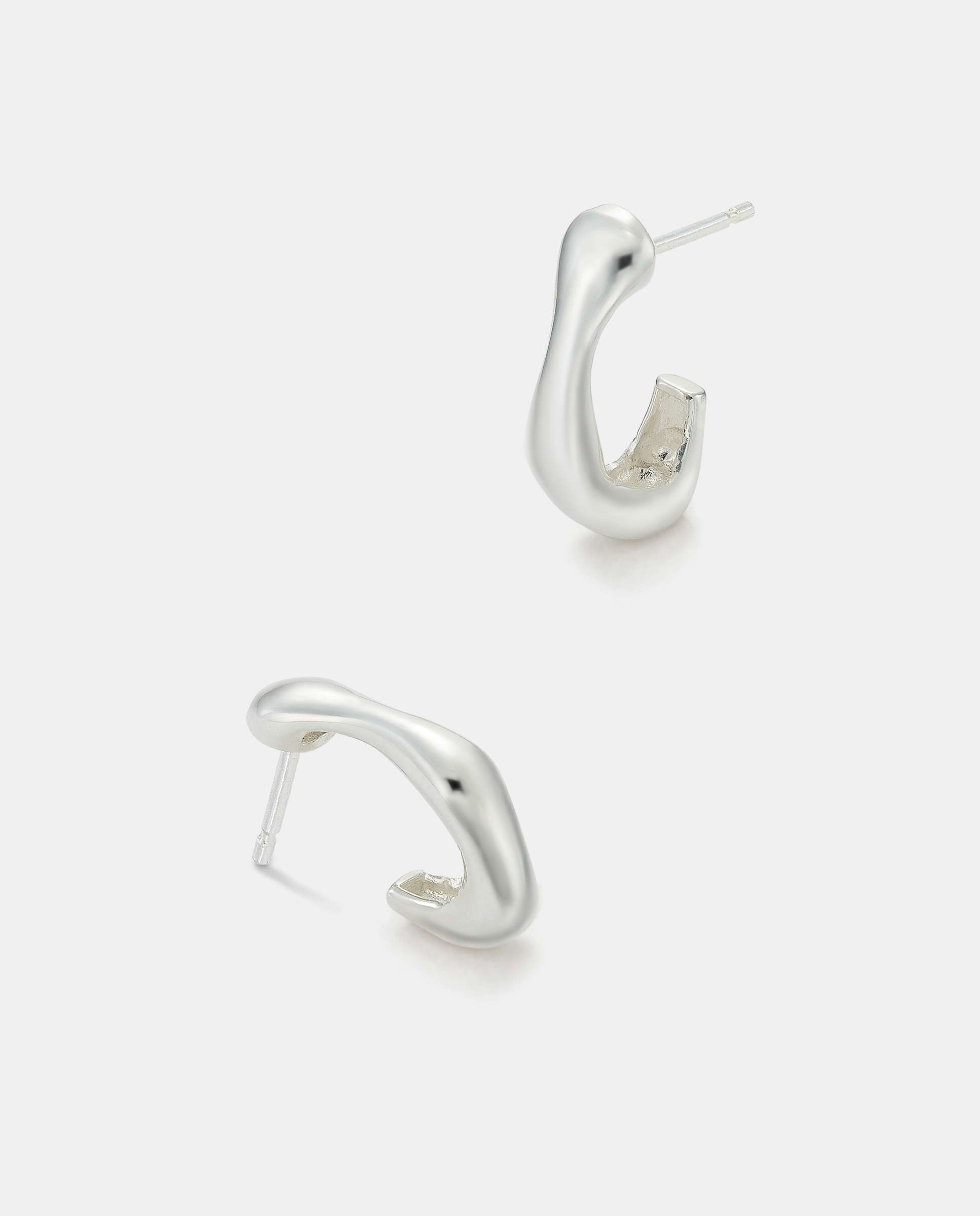 Pendientes split - Yanes - Plateado Plateado-4