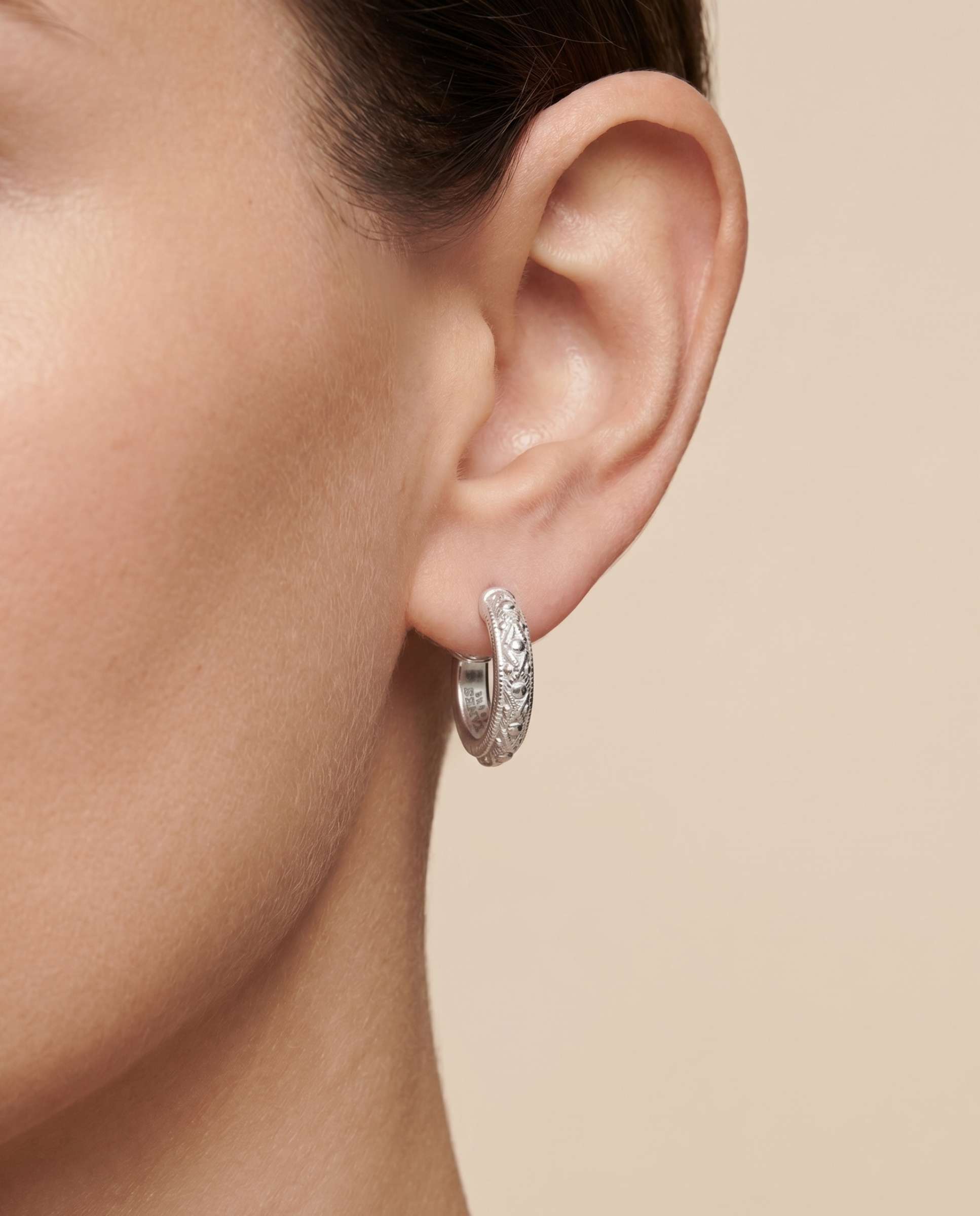 Pendientes mencía - Yanes - Plateado Plateado-2