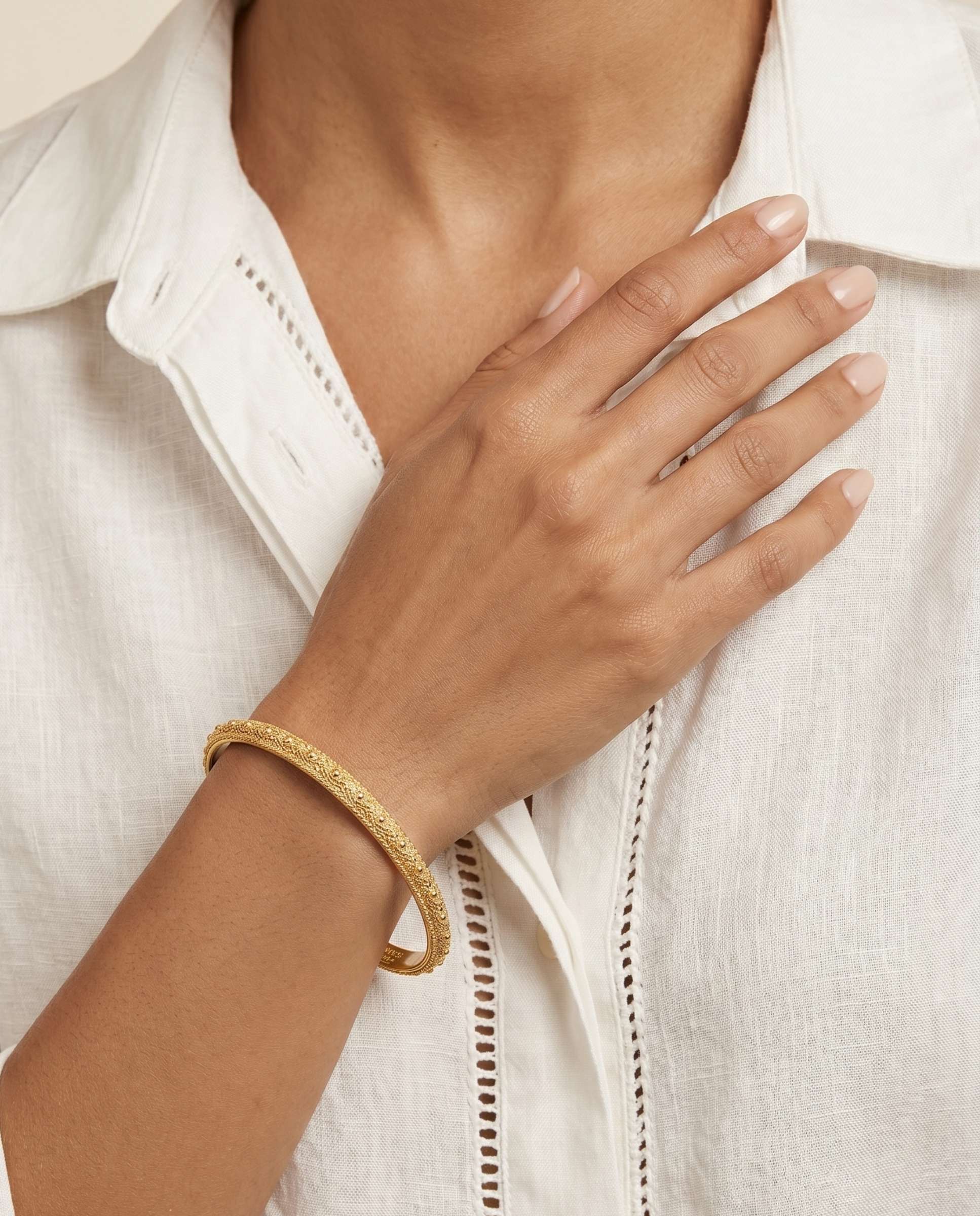 Pulsera mencía - Yanes - Dorado Dorado-2