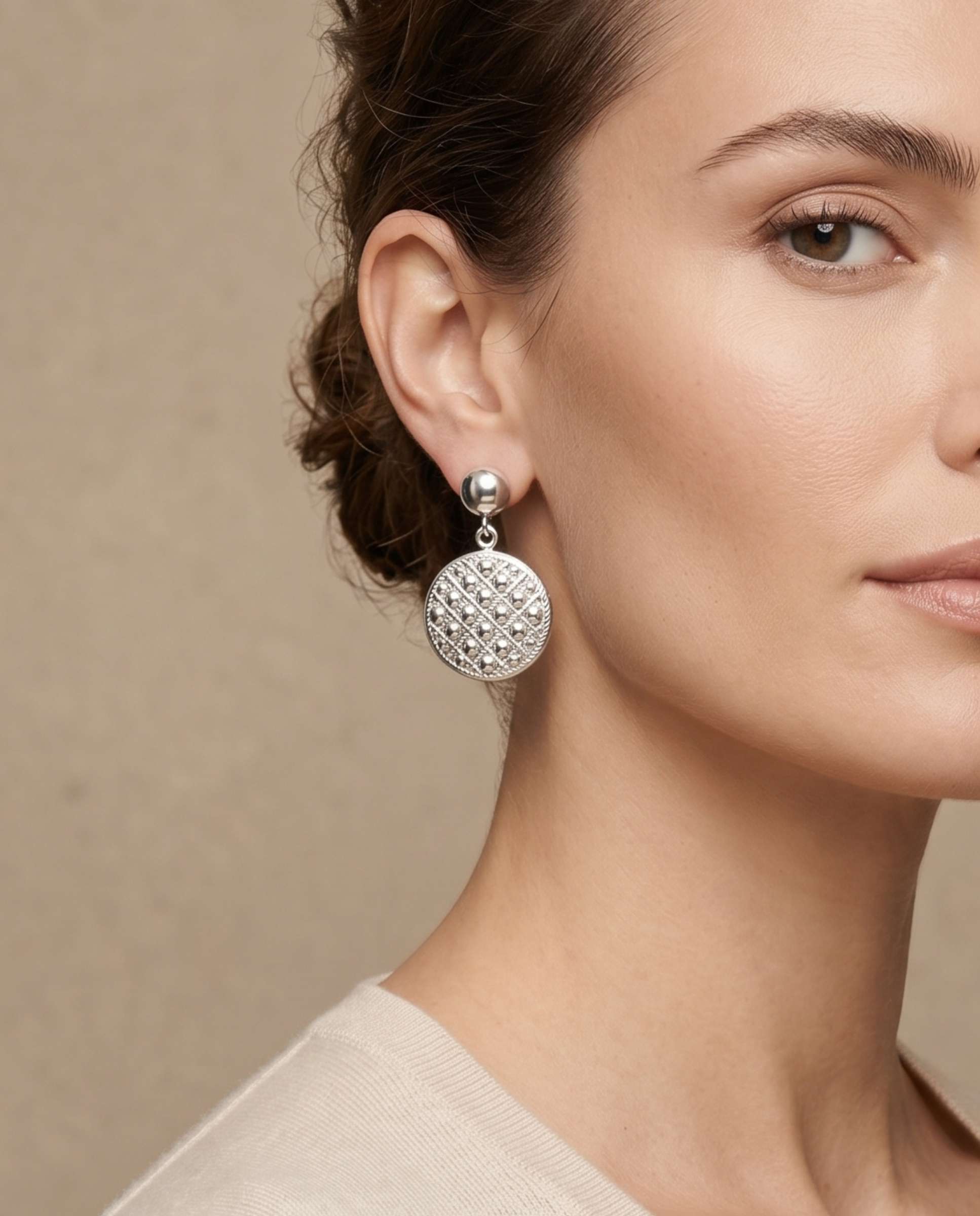 Pendientes beatrice - Yanes - Plateado Plateado-2