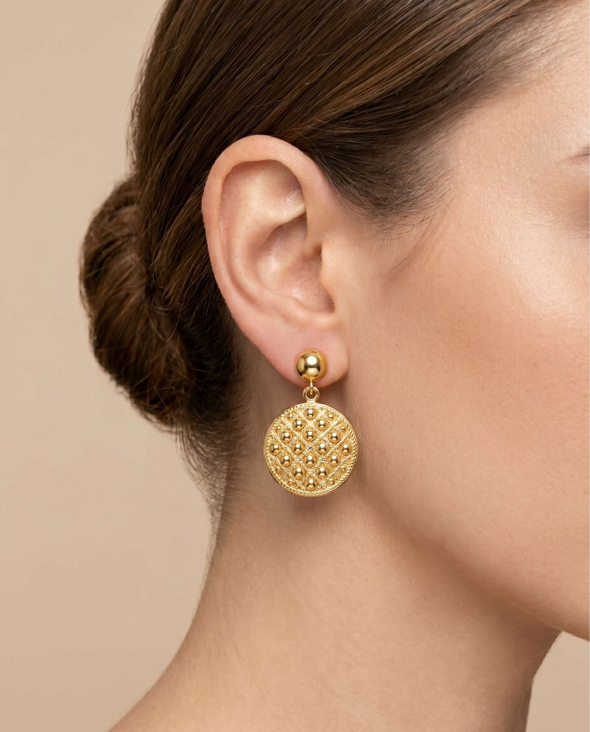 Pendientes beatrice - Yanes - Dorado Dorado-2