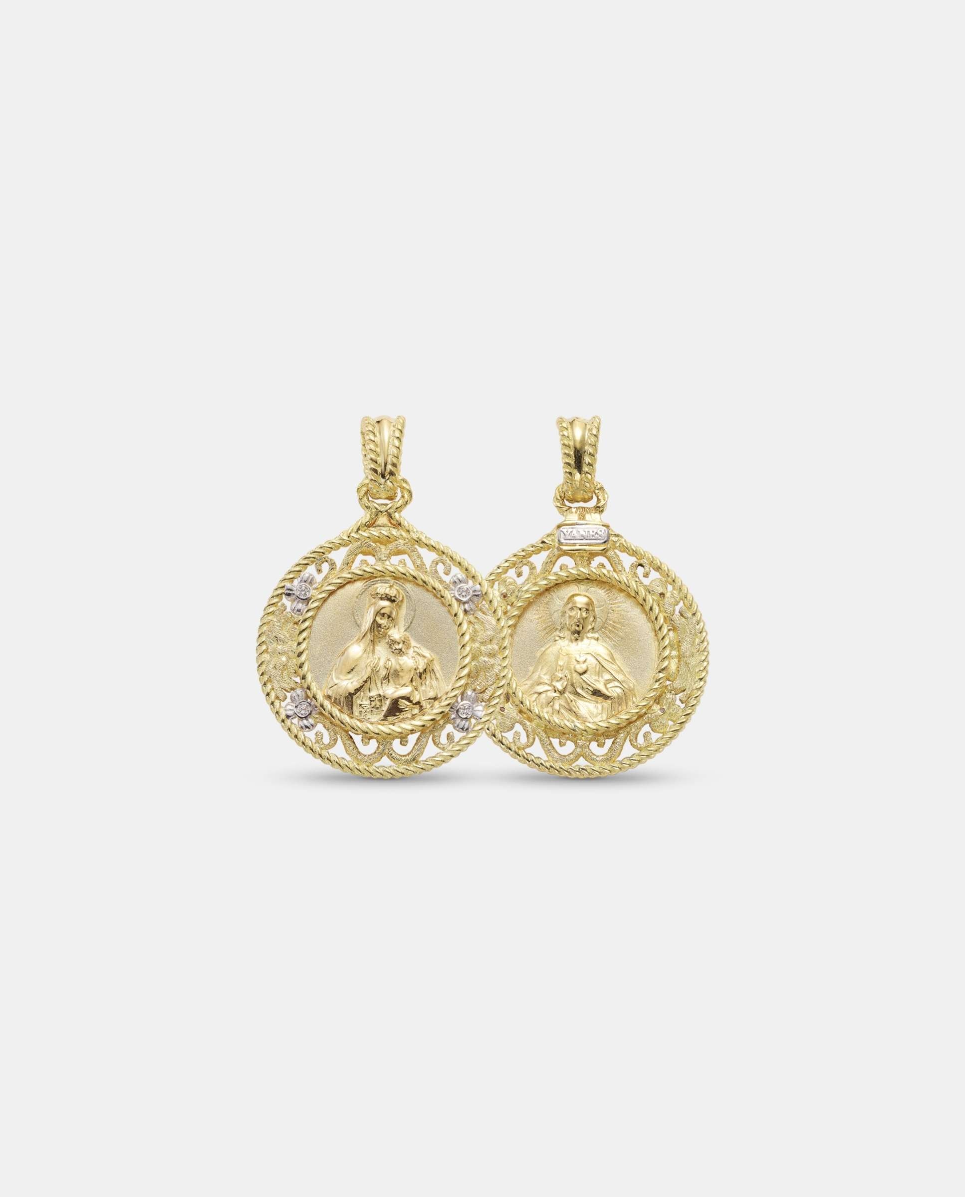 Medalla virgen del carmen diamantes - Yanes - Brillo Brillo-1