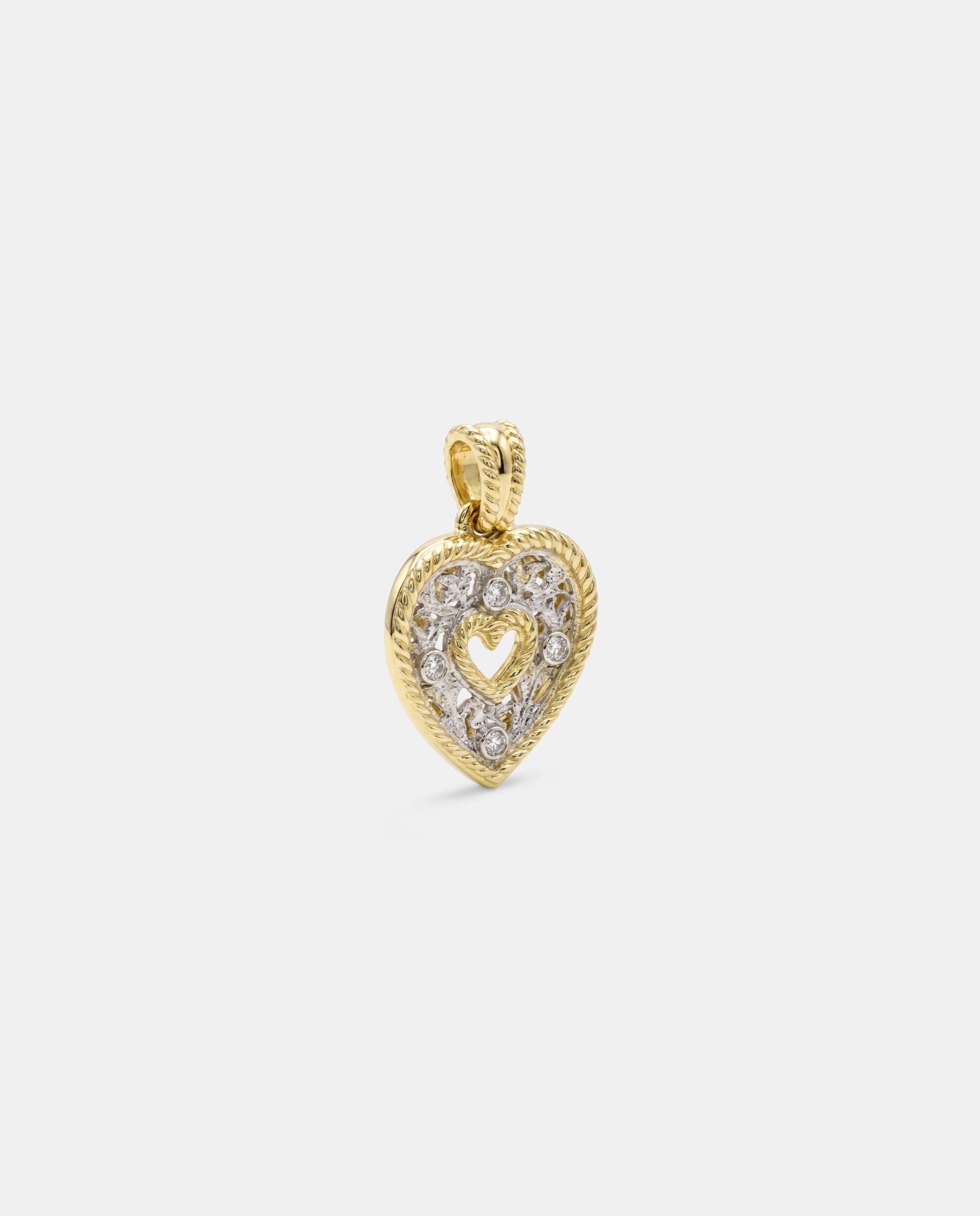 Colgante nazarí corazón diamantes - Yanes - Brillo Brillo-4