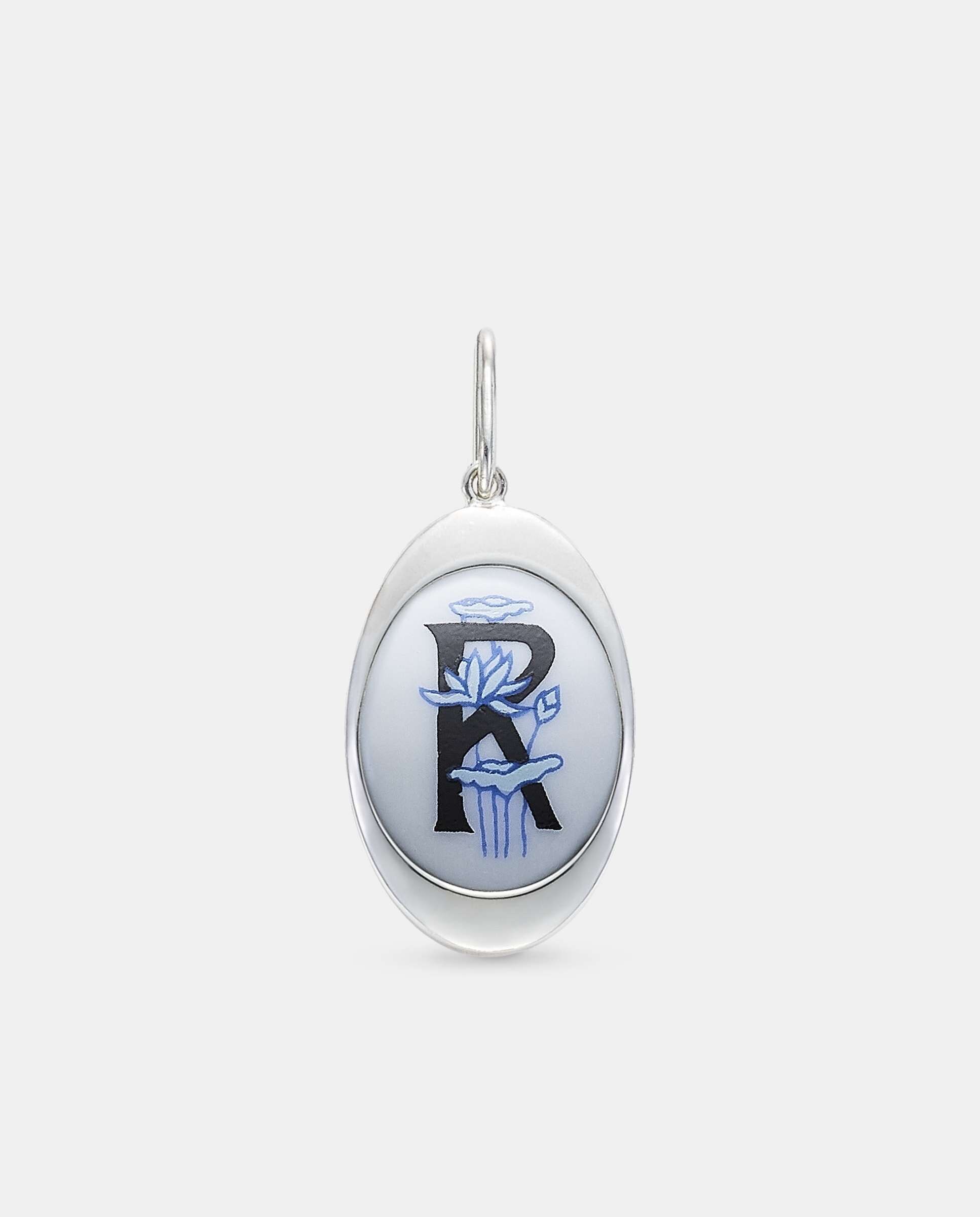 Colgante oval inicial r - Yanes - Multicolor Multicolor-1