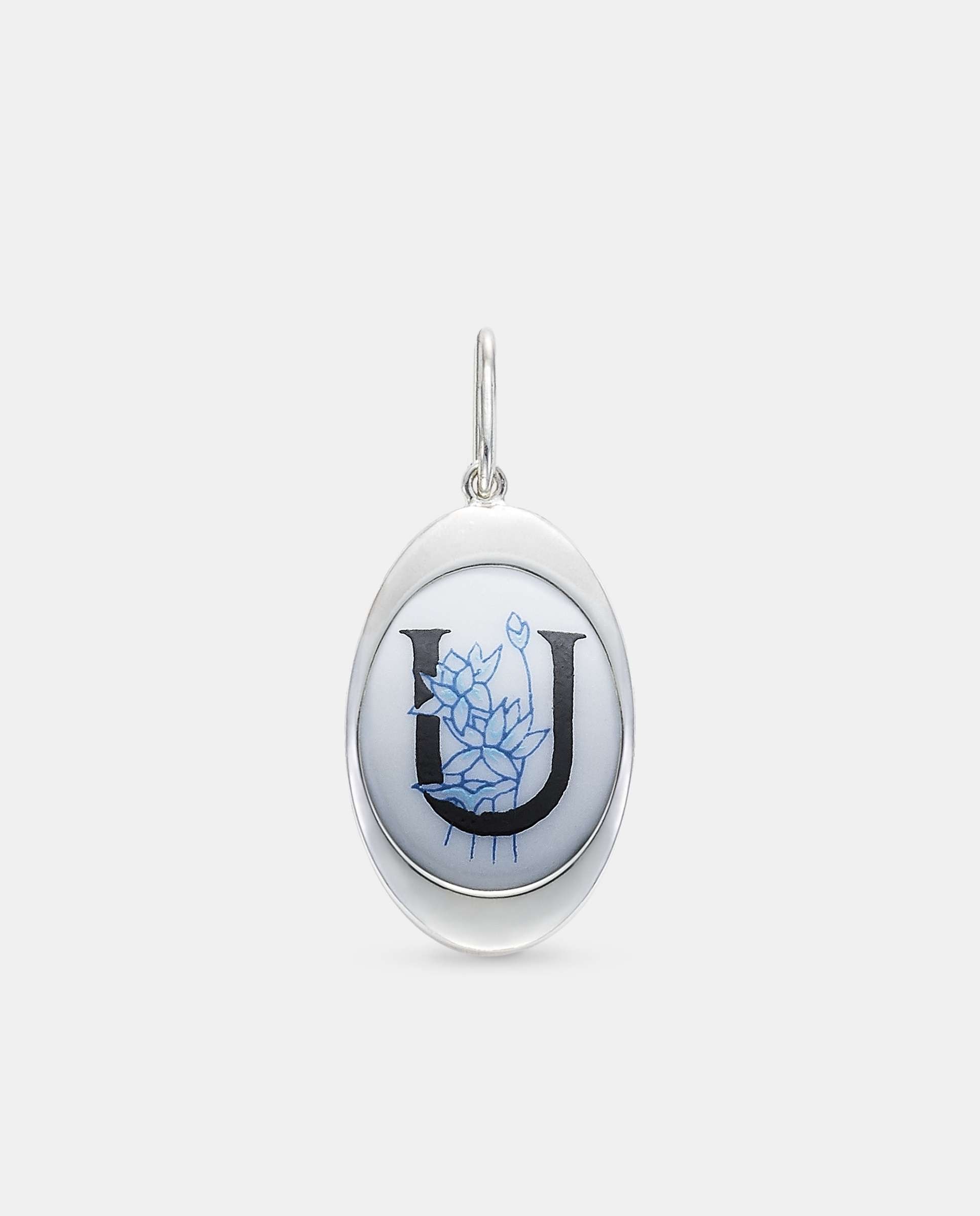 Imagen 0 de Colgante oval inicial u Multicolor