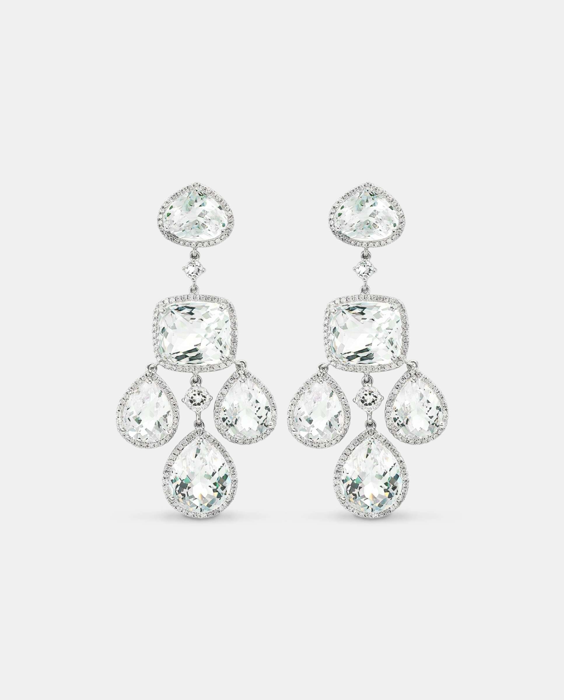 Imagen 0 de Pendientes victoria topacios y diamantes Brillo