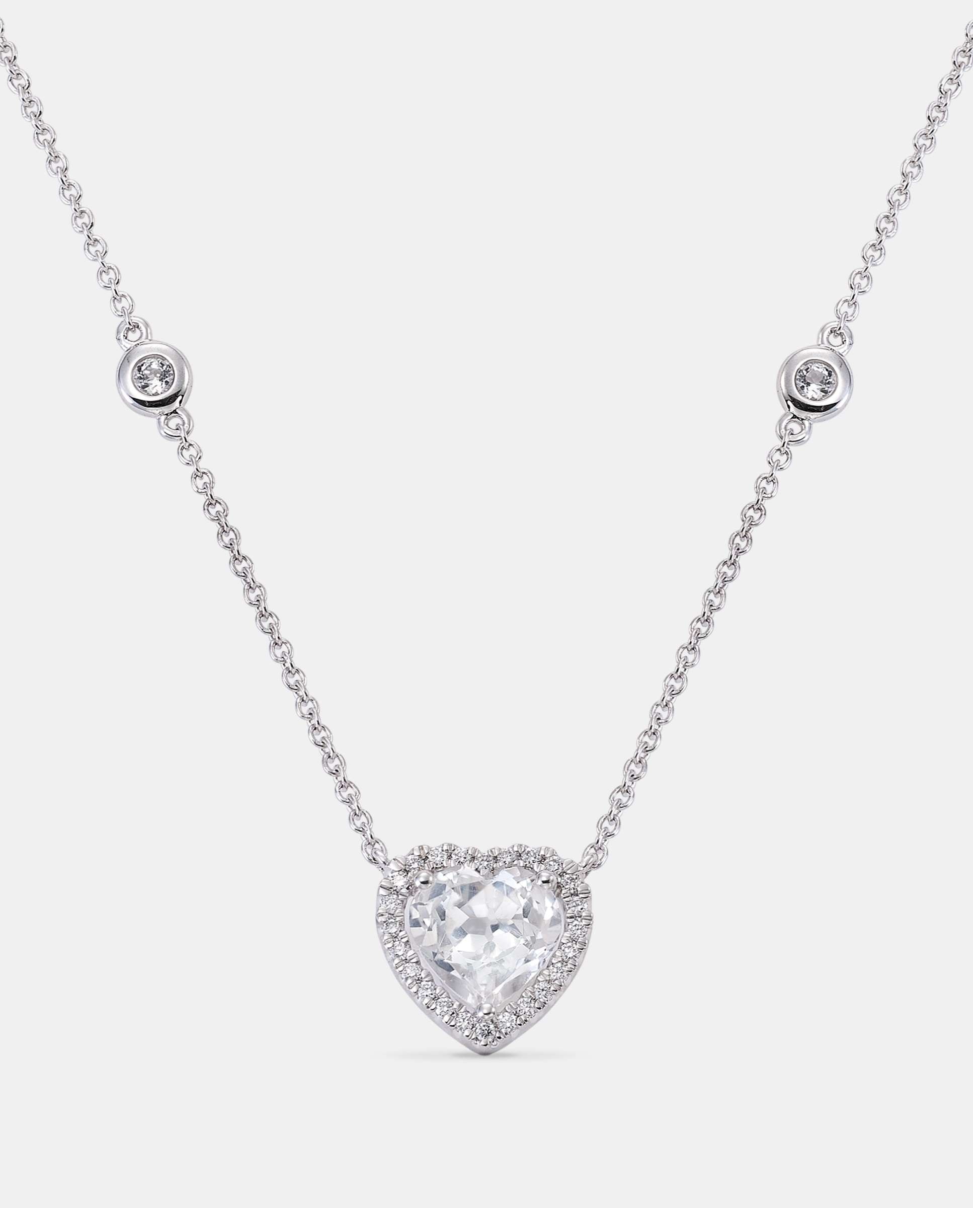 Colgante victoria heart topacio y diamantes - Yanes - Brillo Brillo-3