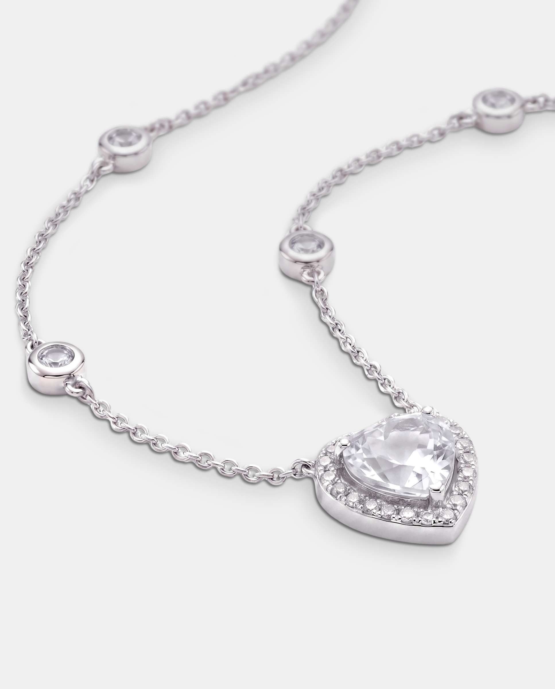 Colgante victoria heart topacio y diamantes - Yanes - Brillo Brillo-4