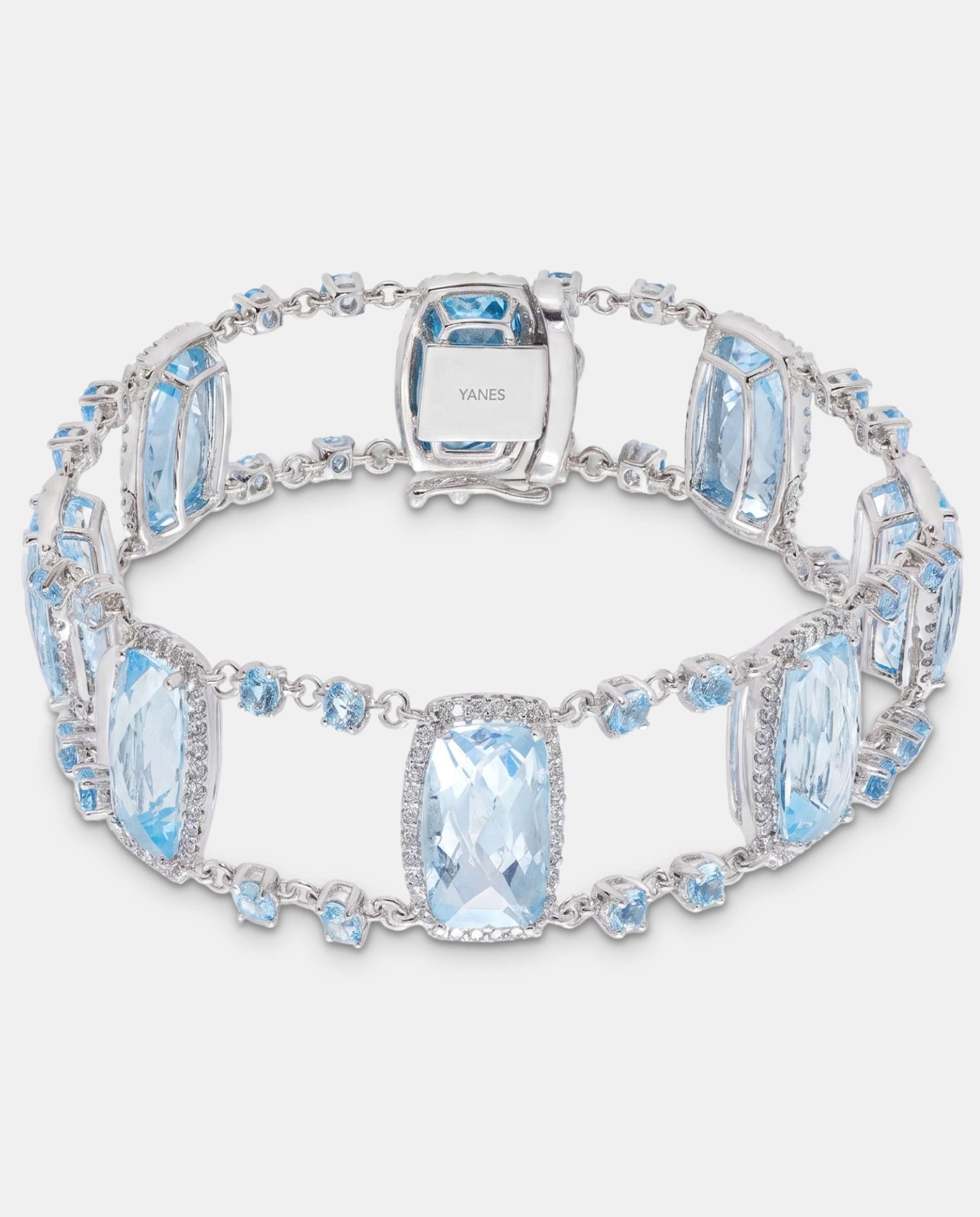 Imagen 3 de Pulsera victoria topacios y diamantes - Yanes - Azul claro Azul claro