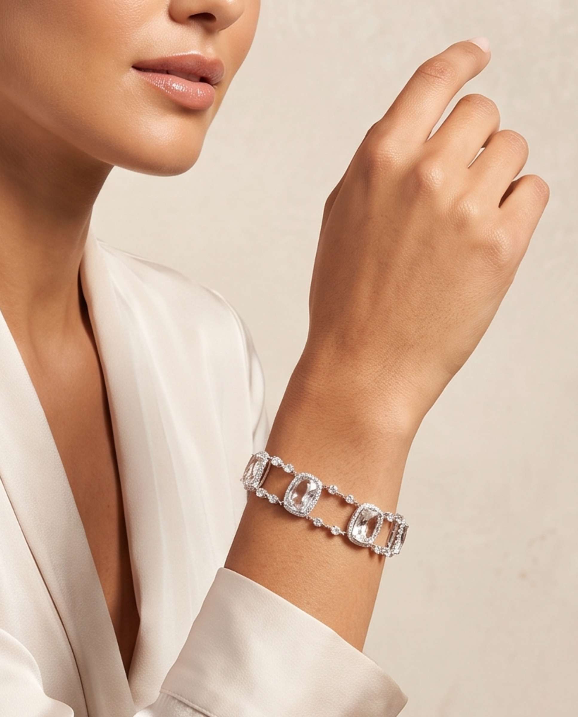 Imagen 2 de Pulsera victoria topacios y diamantes - Yanes - Brillo Brillo