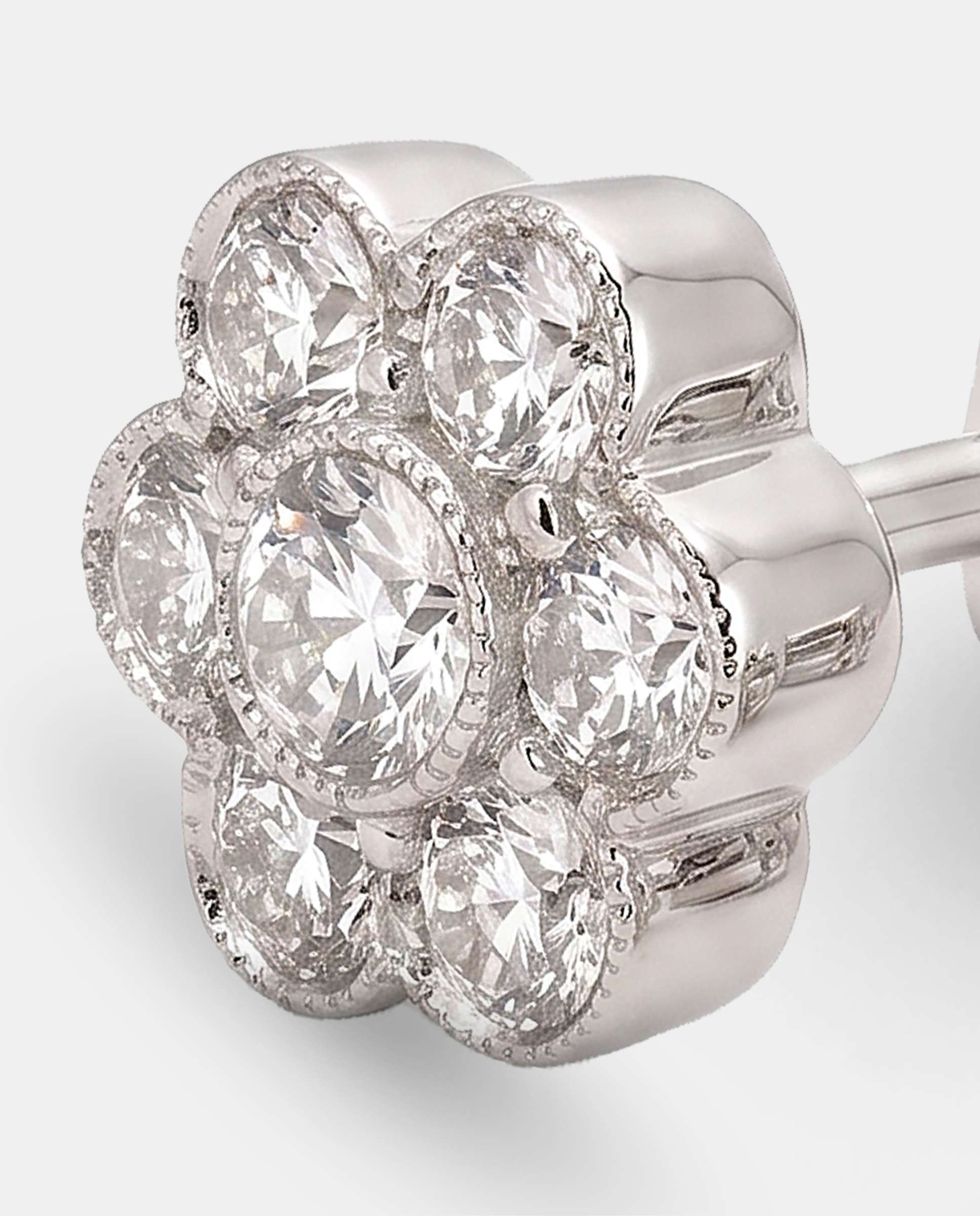 Pendientes flor diamantes - Yanes - Brillo Brillo-3