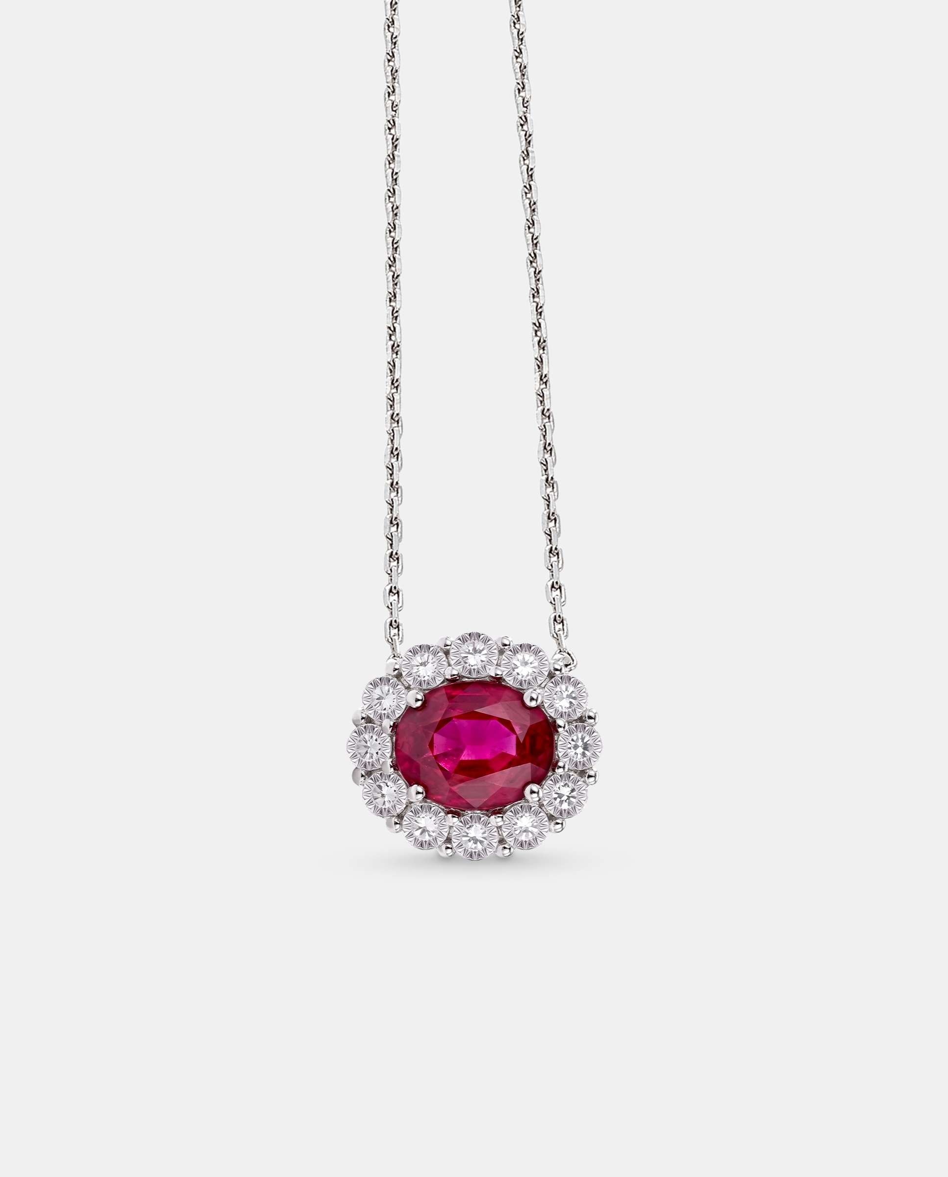 Imagen 0 de Colgante mini beauty rubi y diamantes Rubí